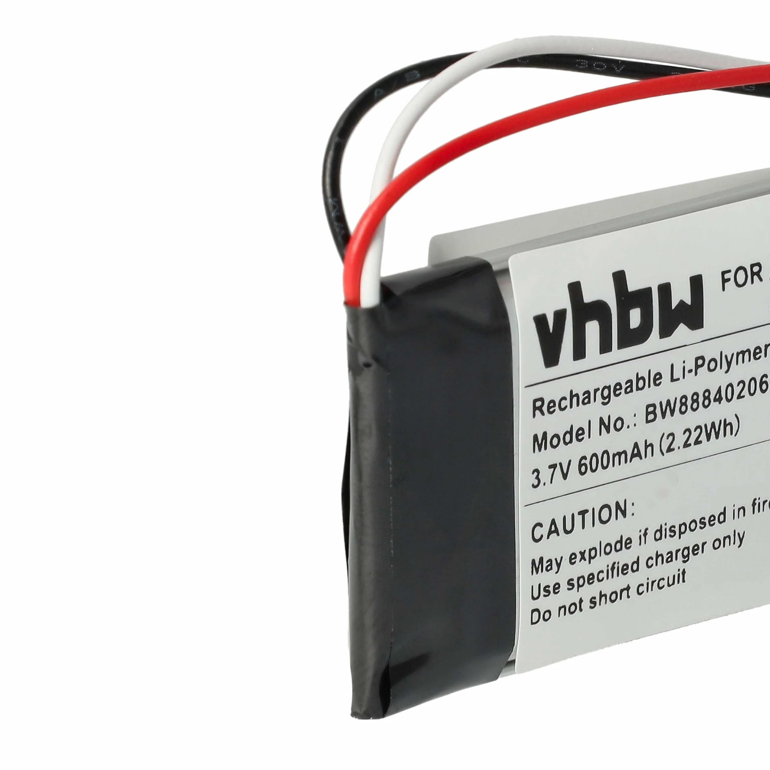 vhbw Akumulator kompatybilny z Sennheiser HD 4.40 BT, HD 4.50 BTNC Wireless Headset Headset Headset (600 mAh, 3,7 V, Li-Polymer)