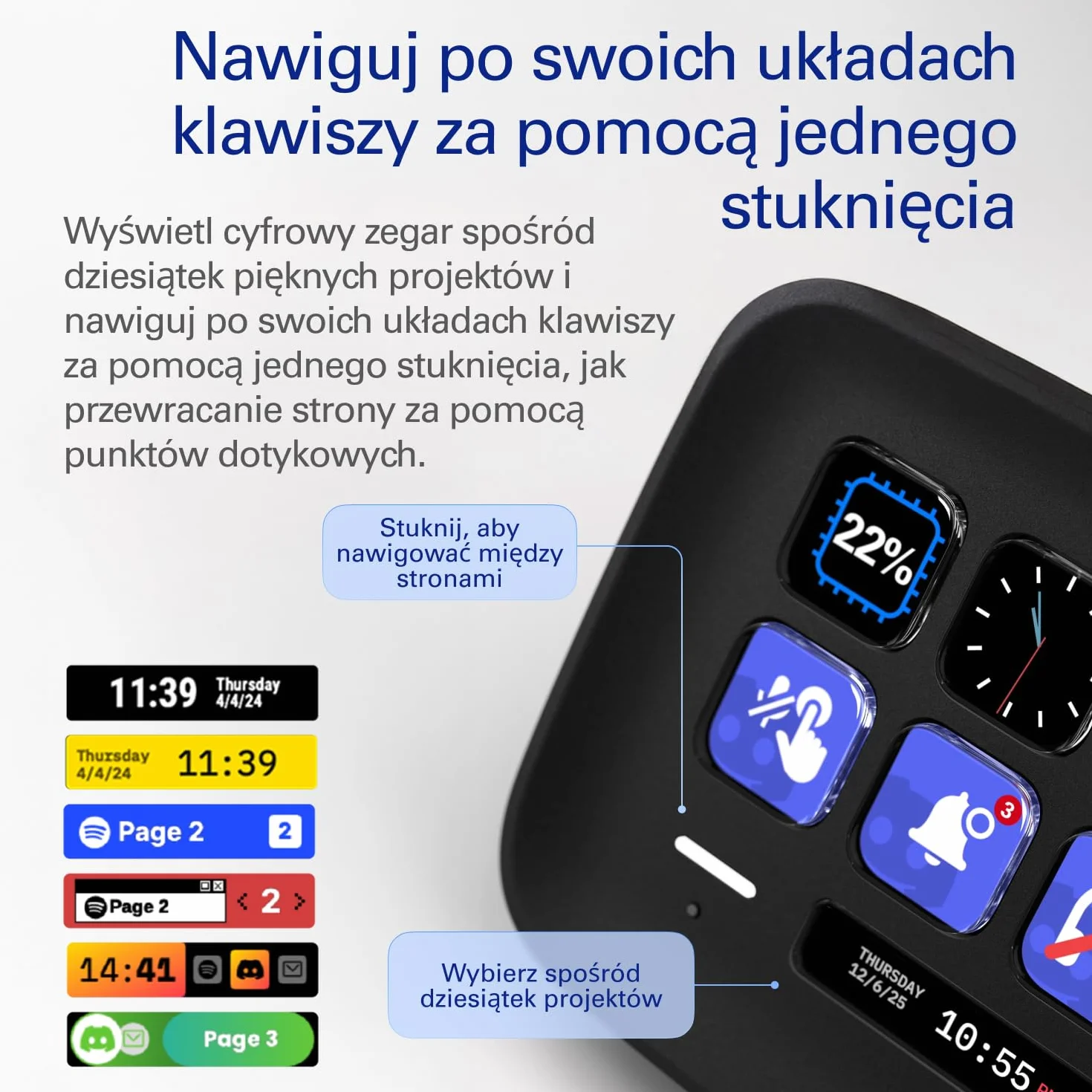 Elgato Stream Deck Neo Czarny 8 konfigurowalnych klawiszy 2 Touch Points Mac PC