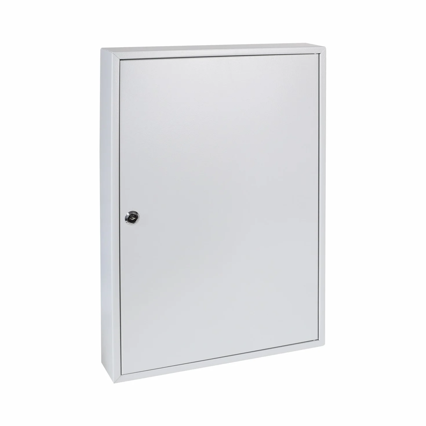HMF 135100-07 szafka na klucze, 100 haczyków, regulowane listwy z haczykami, 55,0 x 38,0 x 8,0 cm, jasnoszara