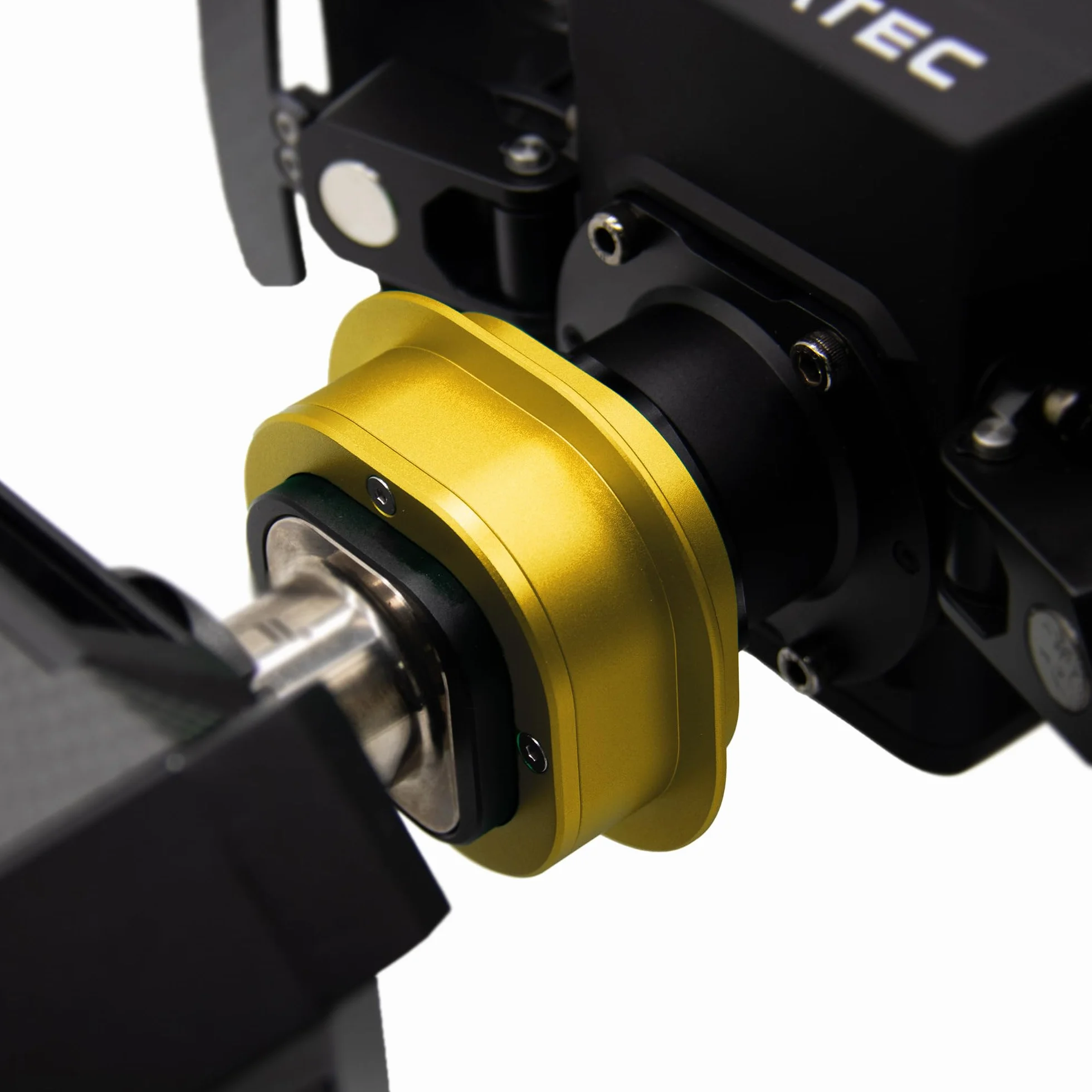 Fanatec Racing Wheel QR2 Pro Quick Release dostosowane do QR2 Racing Wheel-Side Obróbka CNC anodowane złote