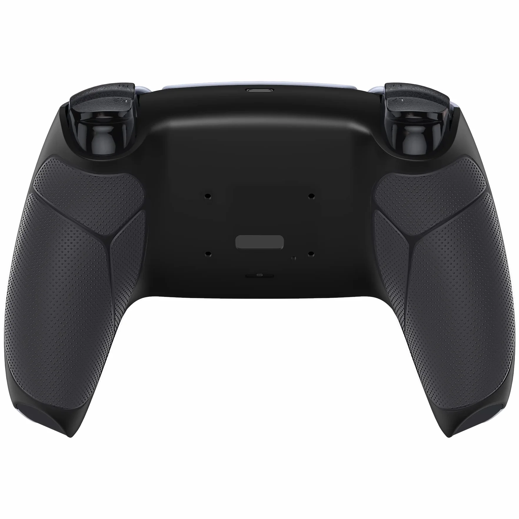 Czarny Wydajna Gumowana Rękojeść Przeprojektowana Back Shell dla ps5 Controller eXtremerate Rise & RISE4 Remap Kit - Controller & Rise Remap Board Nie Są Wliczone W Cenę