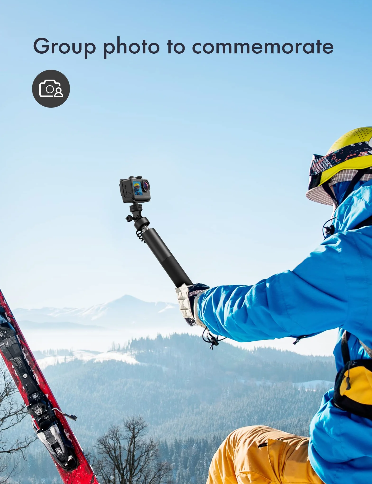 WOLFANG Kamera sportowa 4K 24MP WiFi GA200, wodoodporna kamera podwodna 40 m do nurkowania, EIS 170° szerokokątna kamera do vlogowania z ładowarką, pilotem zdalnego sterowania