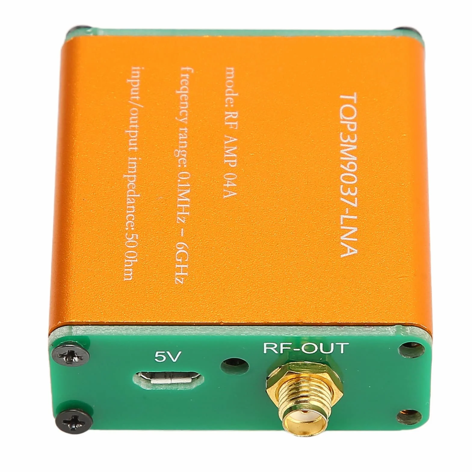 Wzmacniacz HF, moduł LNA wzmacniający 20DB wzmacniacz audio wzmacniacz RF 0,1MHz-6GHz, do fal krótkich FM radia UKF oprogramowanie zdefiniowane przez radio (Dostarczany z jednym)