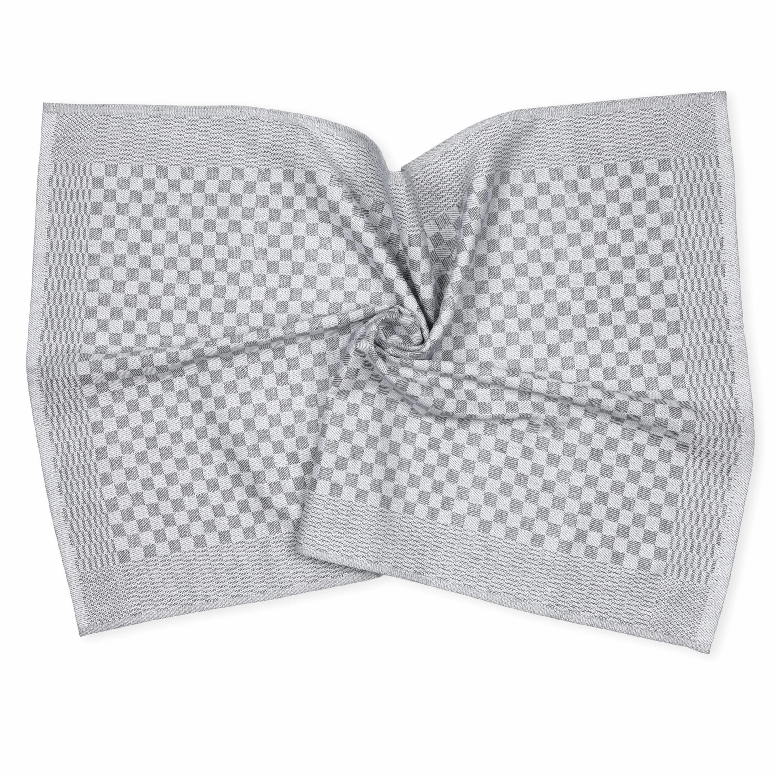 Vaily Ścierki do naczyń premium 10 sztuk – suche ściereczki ze 100% bawełny, super chłonne, certyfikat Oeko-Tex, 70 x 45 cm, szare