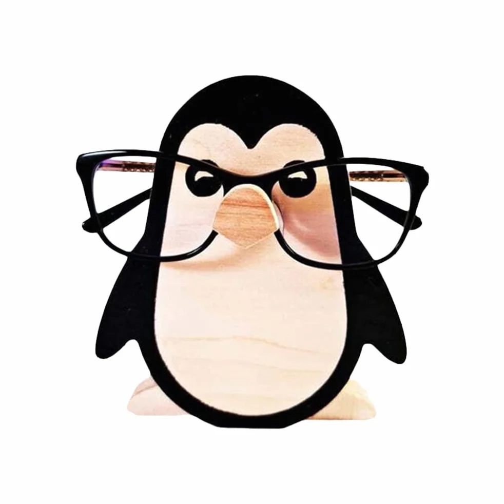 Uchwyt na okulary, drewniany stojak na okulary, uchwyt na okulary ze zwierzętami, stojak do przechowywania ręcznie robiony świąteczny kreatywny uchwyt na okulary do domu, biura, dekoracja na