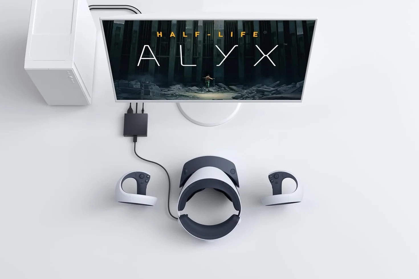 PSVR2 PC Adapter - Zestaw akcesoriów PSVR 2 - Rozszerz bibliotekę gier, aby grać na PS VR2