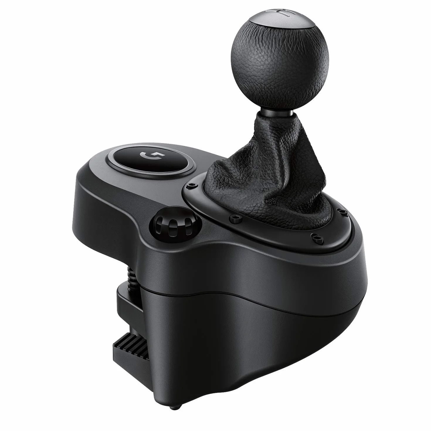 Logitech G Driving Force Racing Wheels Shifter do G29, G920 i G923, 6 biegów, wciskany bieg wsteczny, konstrukcja ze stali i skóry - Czarny