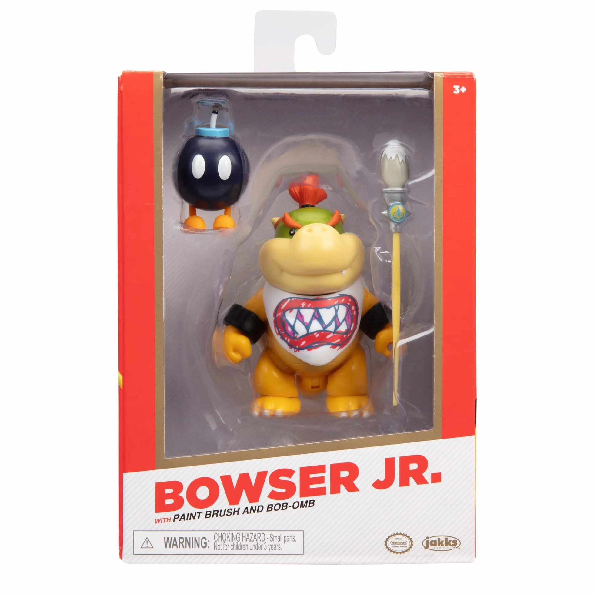 Nintendo Super Mario Figur Bowser Jr. w/Paint brush in Sammlerbox, 10 cm