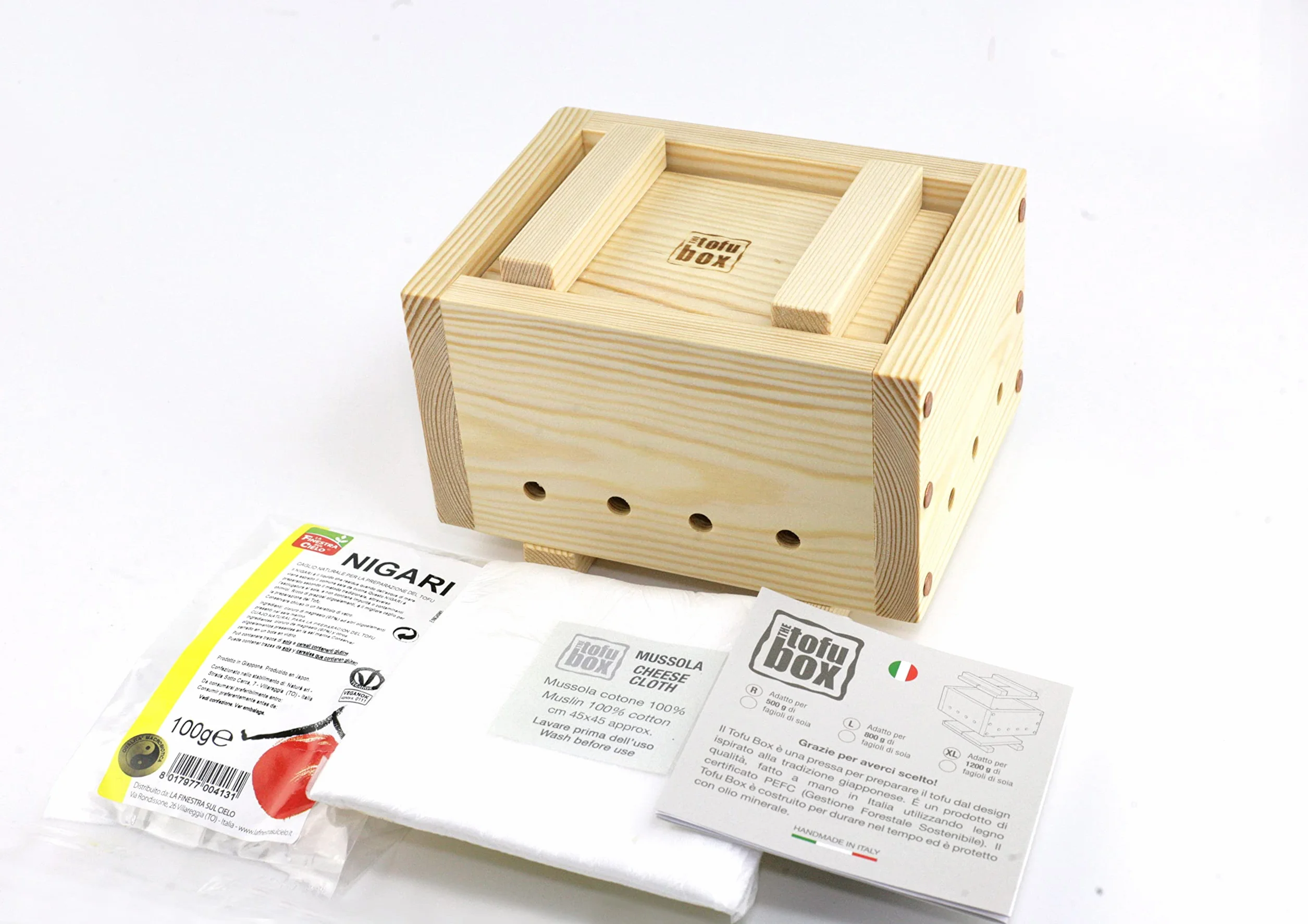 Tofu Maker Kit Regular 500g Hand Made Italy
