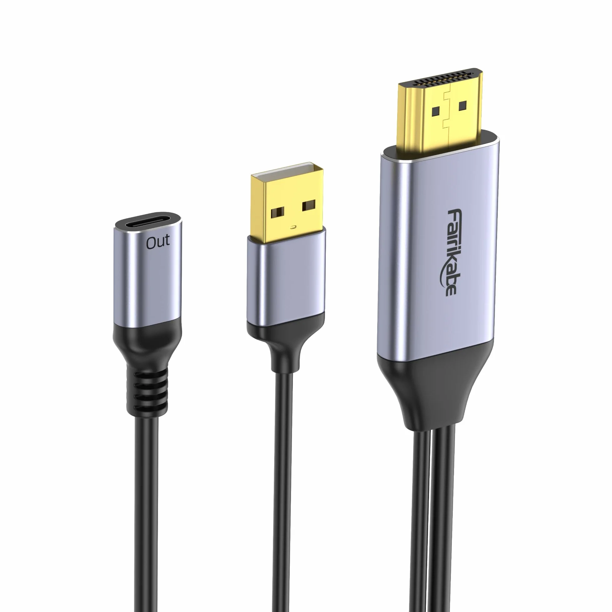 Adapter HDMI na USB-C (żeńskie) 4K@60Hz – Konwerter ze źródła HDMI na monitor USB-C i okulary AR, kompatybilny z Viture, Xreal, RayNeo, Rokid; do PS5, Xbox, Switch oraz stacji dokującej Steam Deck.
