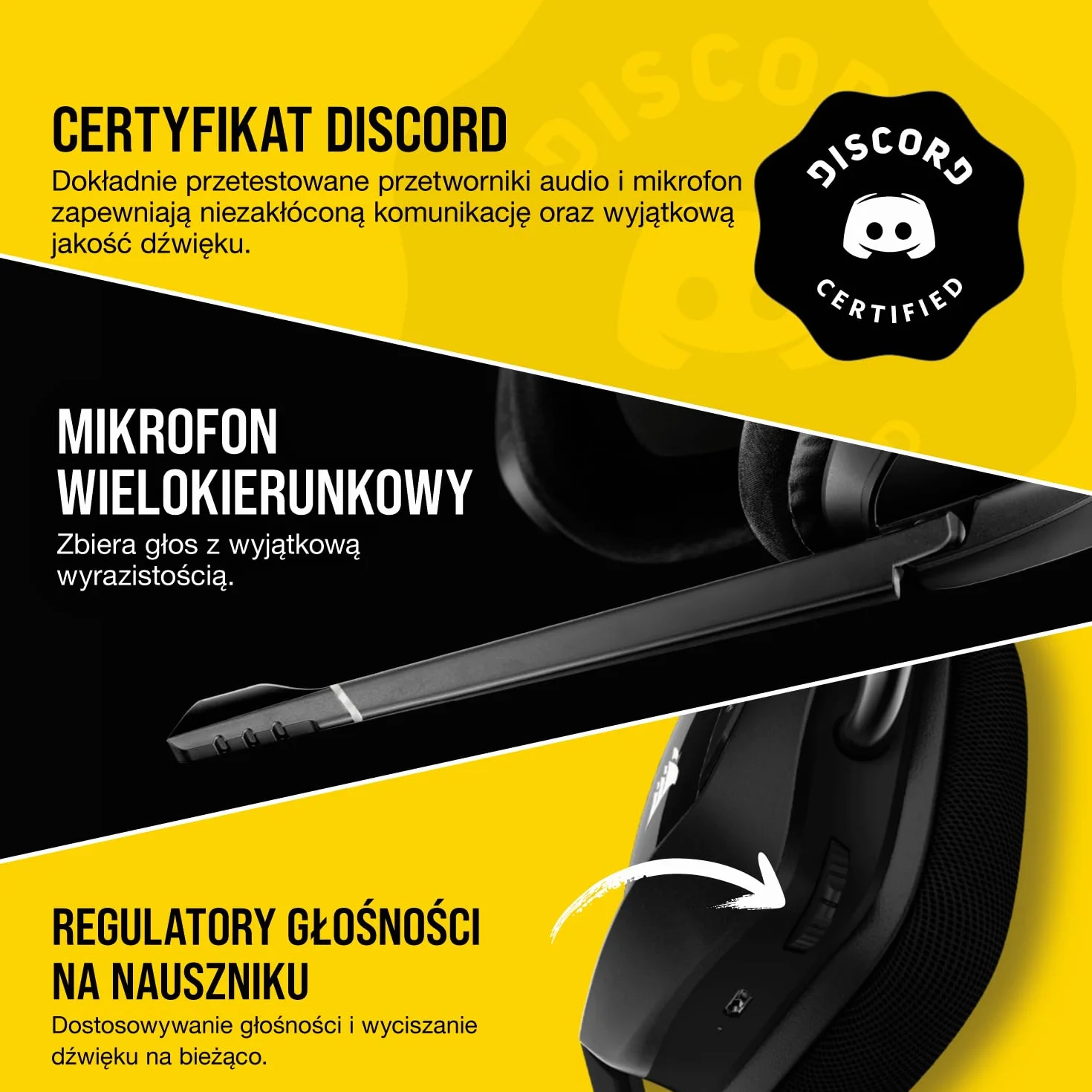 Corsair VOID RGB ELITE Wireless Premium Gaming Headset with 7.1 Surround Sound - Czarny