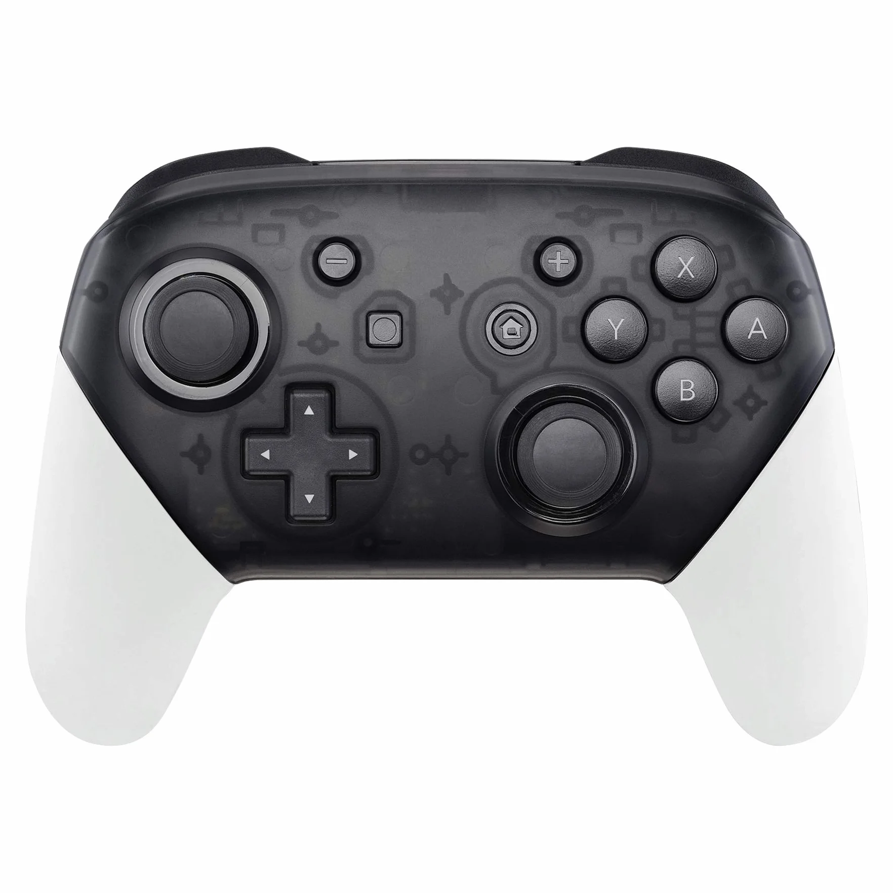 eXtremeRate Bialy Wymiana Handle Grips dla Nintendo Switch Pro Controller,Soft Touch DIY Hand Grip Shell dla Nintendo Switch Pro Controller - Controller Nie Jest Wliczony W Cenę