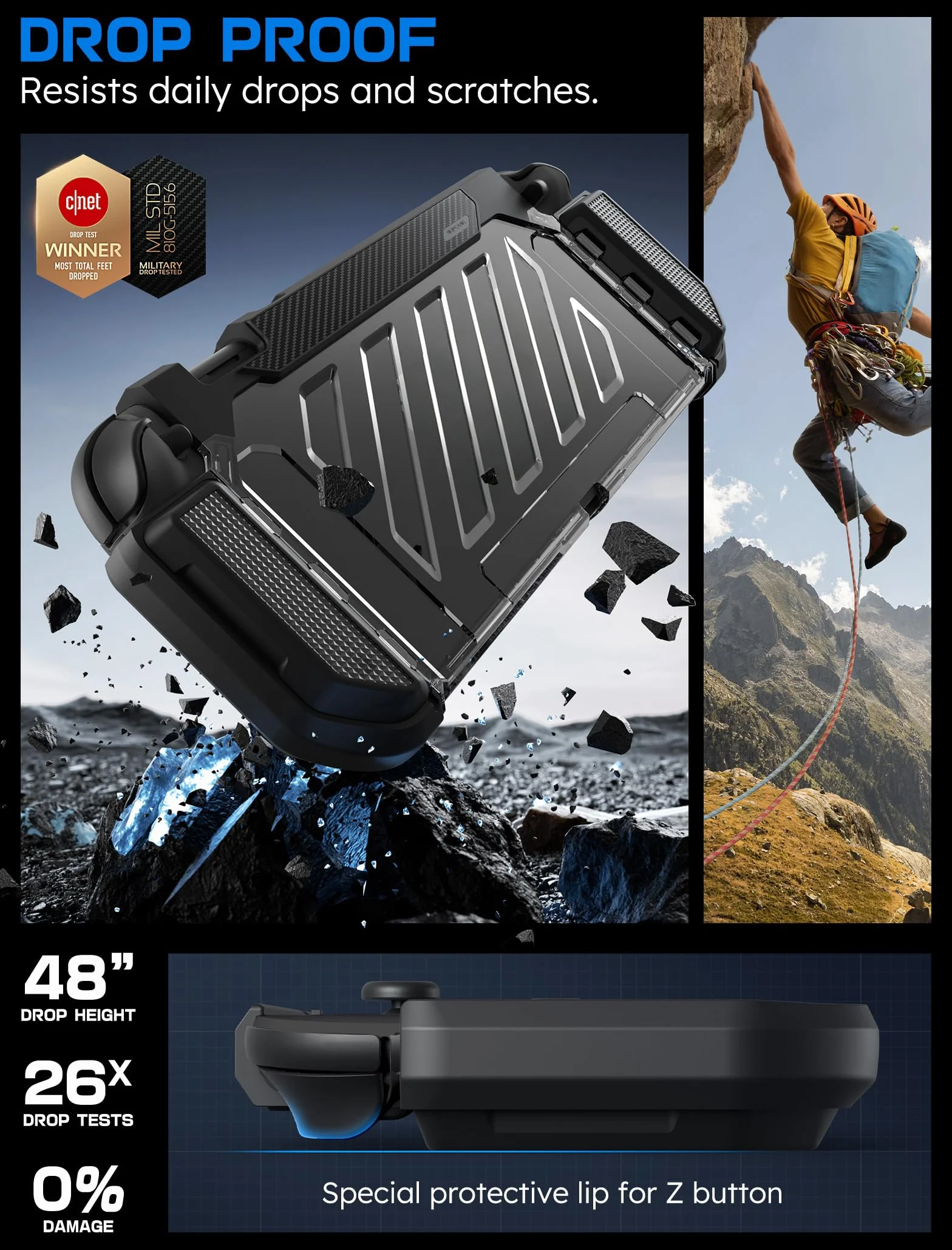 SUPCASE Etui Nintendo Switch 2 (2025) Unicorn Beetle Pro Magnetyczne Odporne na wstrząsy Czarne