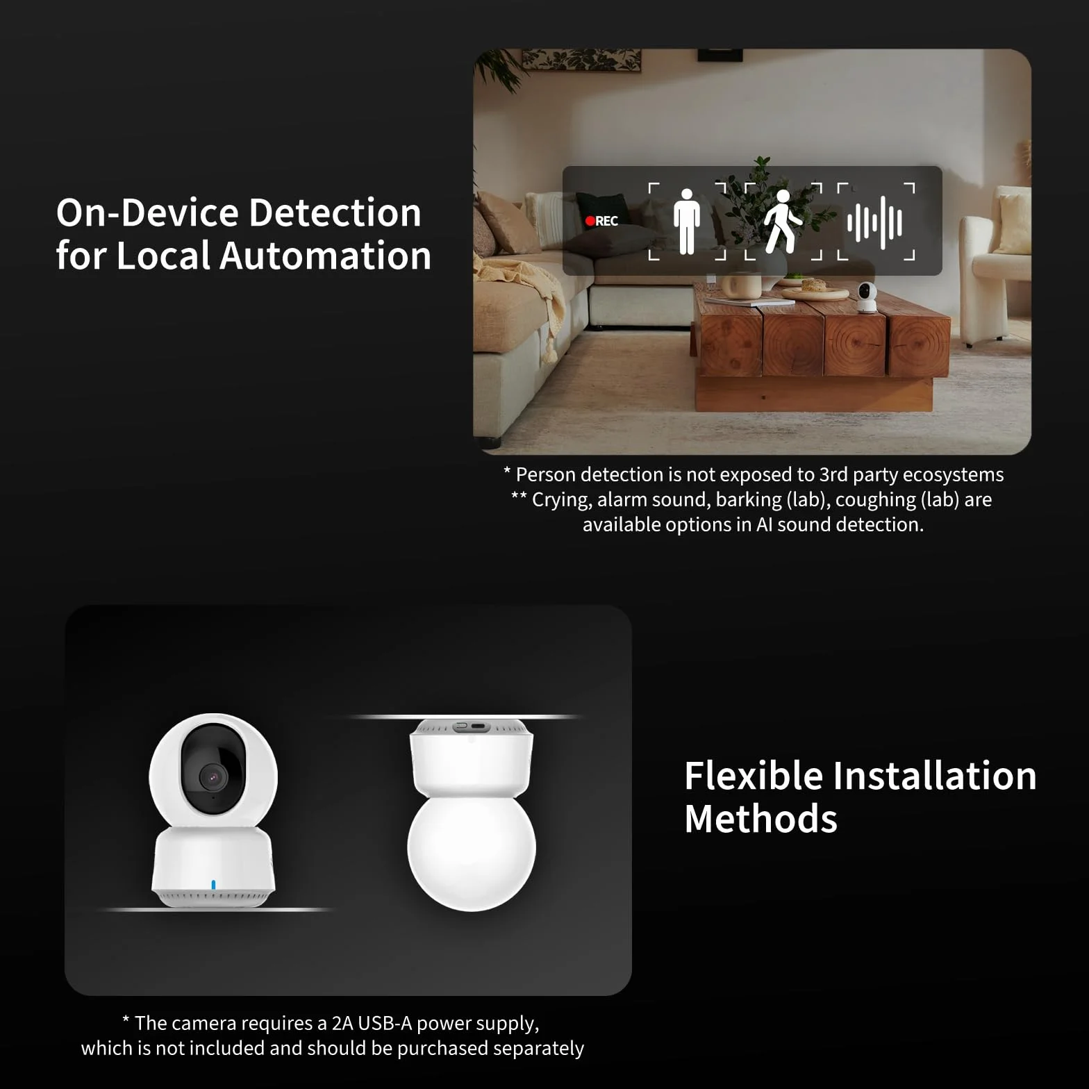 Aqara 2K Wewnętrzna Kamera Bezpieczeństwa E1, Obrót i Pochylenie, HomeKit Secure Video, Dwukierunkowe Audio, Widzenie Nocne, śledzenie osób, Obsługuje HomeKit, Alexa, Google, SmartThings i IFTTT