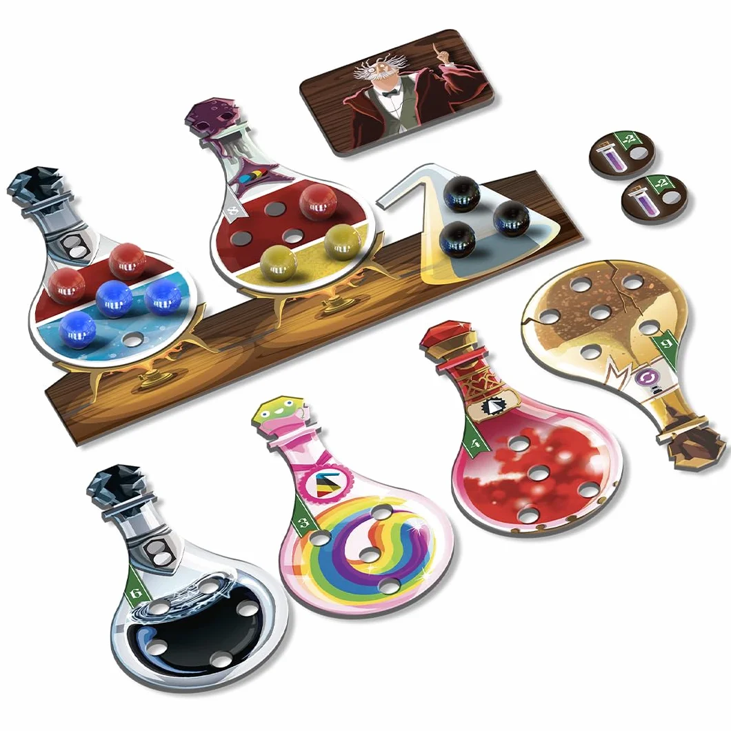 Potion Explosion Board Game | Fun & Strategic Family Game for 2-4 Players | Ages 8+ | 30-45 Min Playtime | Horrible Guild | English Version