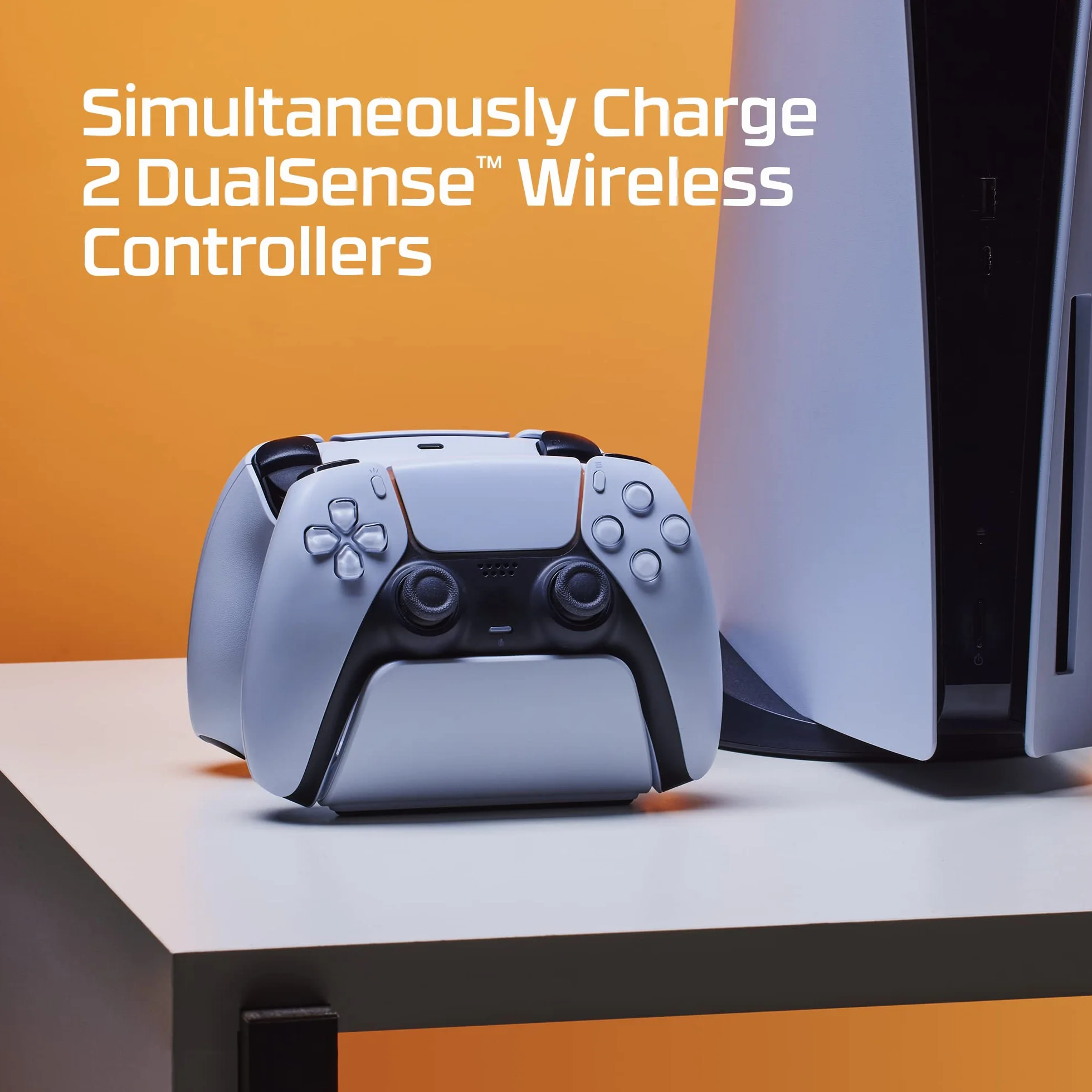 HyperX ChargePlay Duo stacja ładująca do kontrolerów PlayStation 5 DualSense, podstawa ważona, kabel USB-C