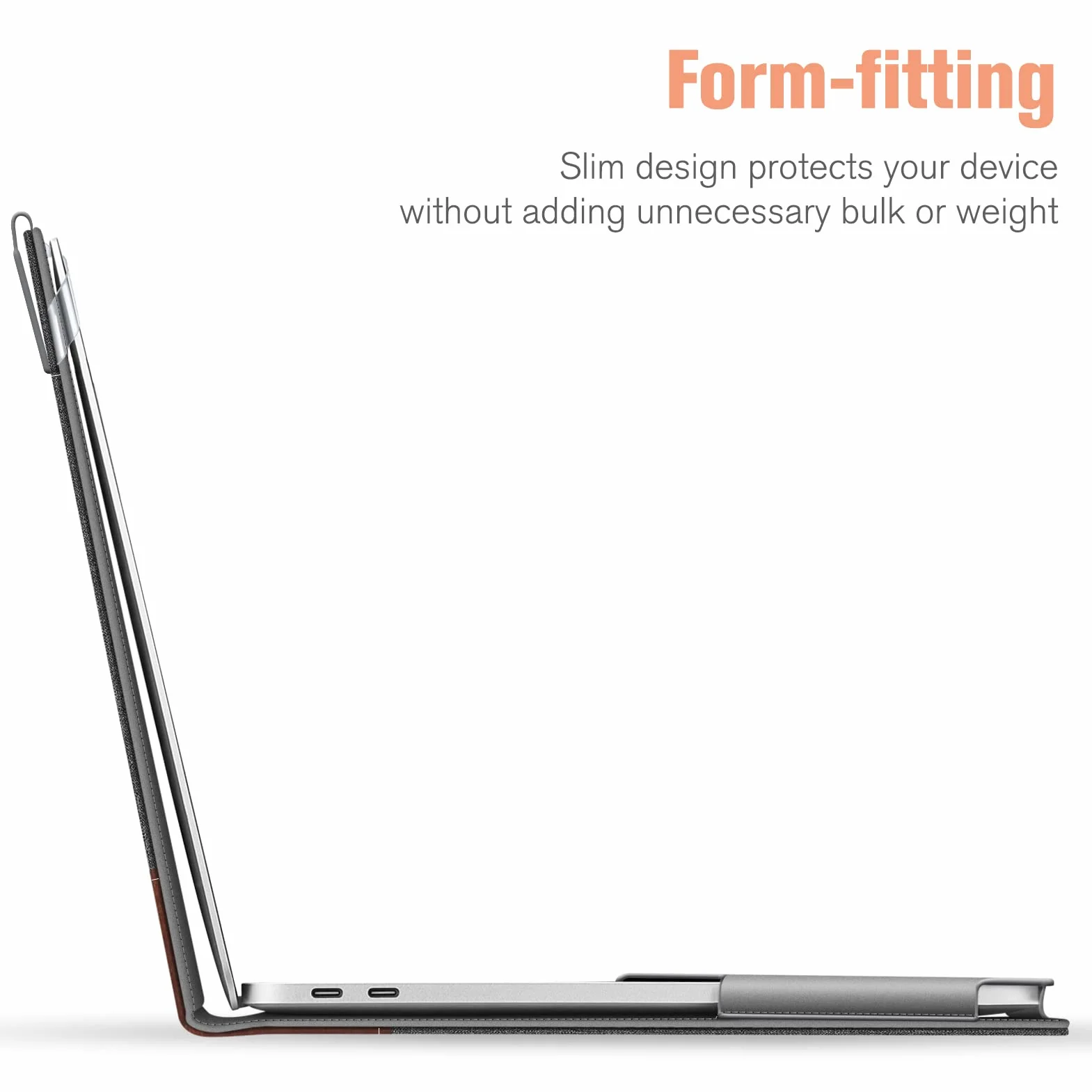 Fintie etui kompatybilne z MacBook Air 13 A2337 (M1) / A1932 / A2179 (2020 2019 2018) i MacBooka Pro 13 (2016-2022) - Pokrowiec ochronny z kieszenią na dokumenty Odporne na wstrząsy, szary vintage