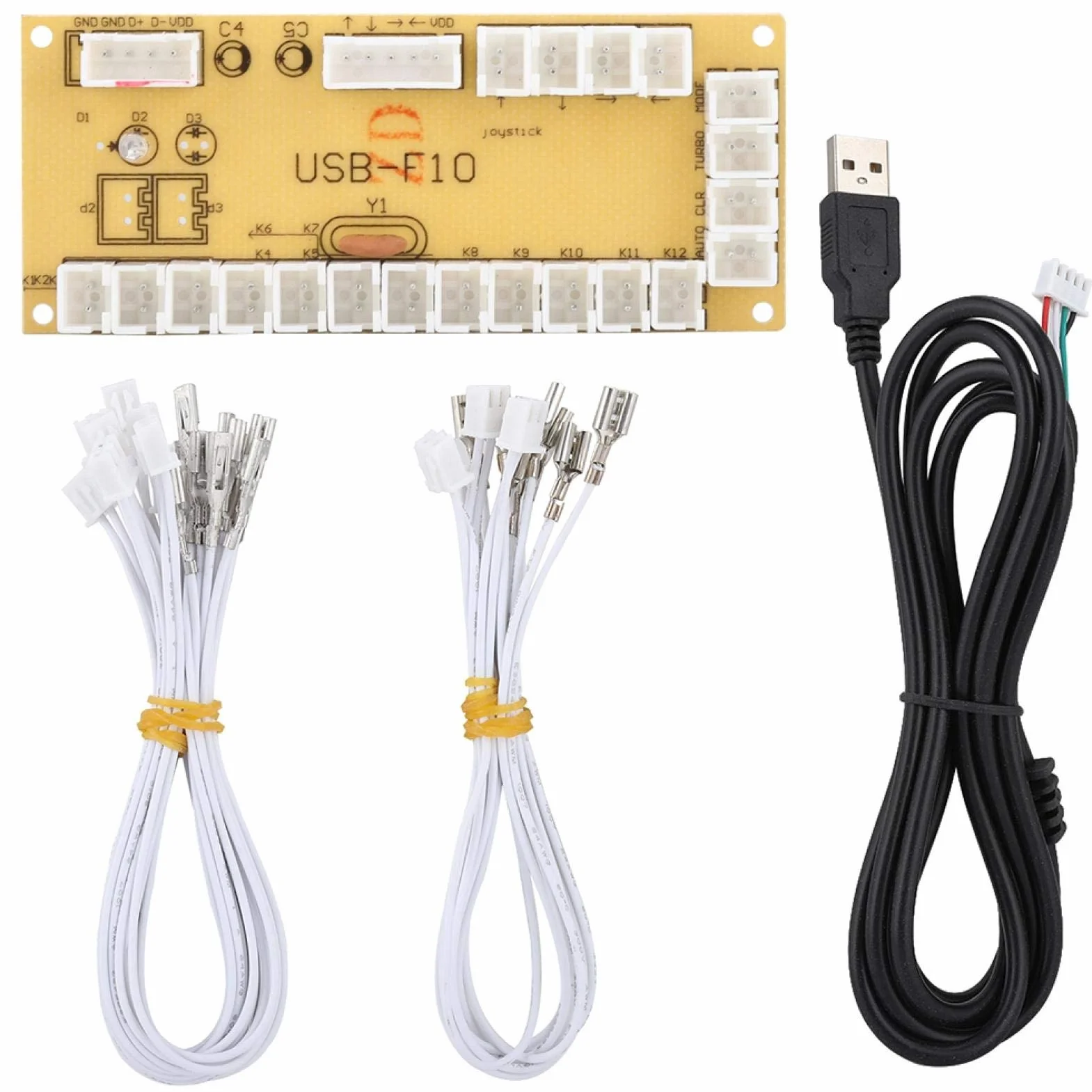 Arcade Enkoder USB, ogólny kontroler do gier PC Joystick płytka obwodowa, kontroler płyta sterująca do gier walki