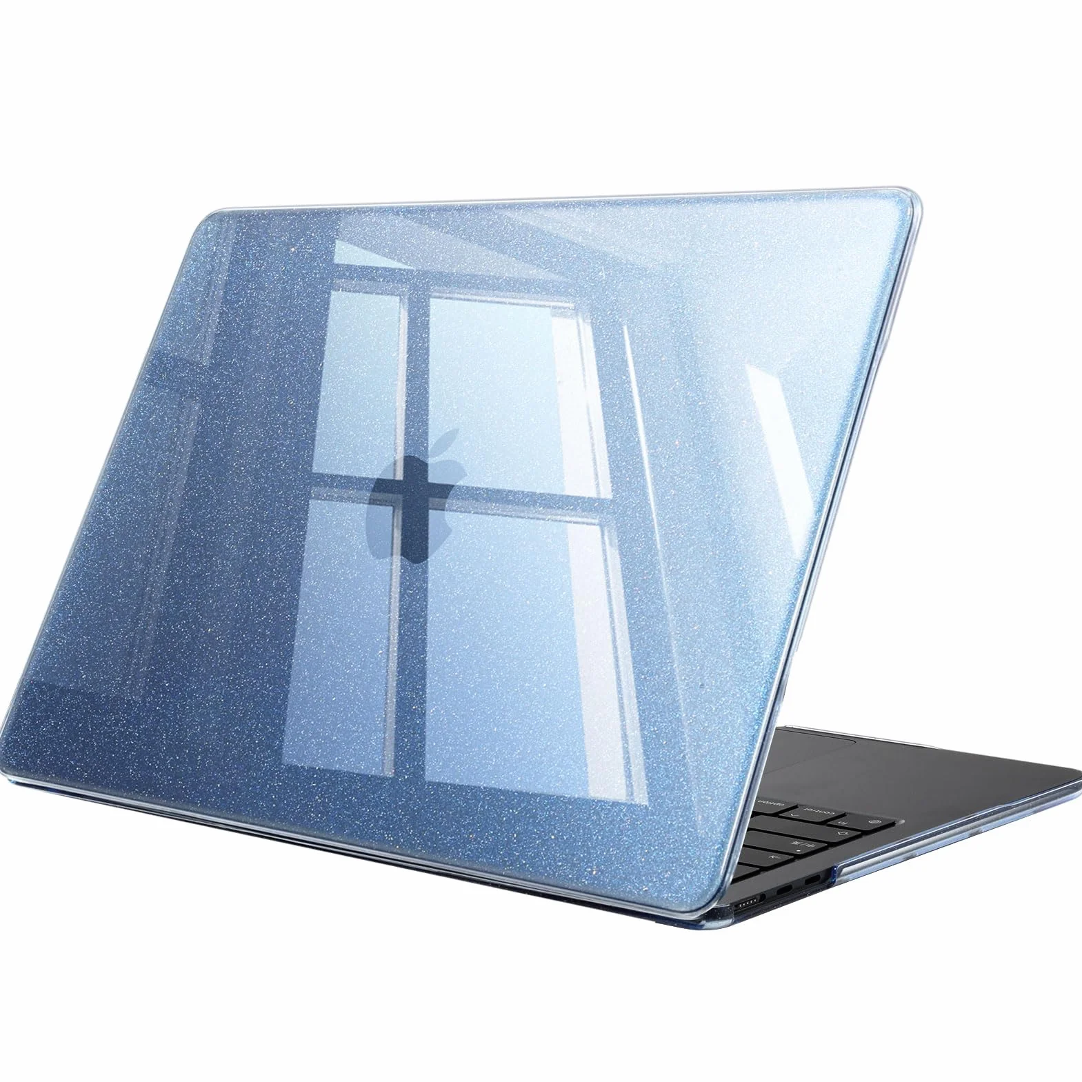 Fintie Etui kompatybilne z MacBook Air 15 cali M4 M3 M2 A3241 A3114 A2941 (2025-2023), ultracienkie, twarde etui ochronne, Snap Case kompatybilne z MacBook Air 15" Retina, (perłowo-niebieskie)