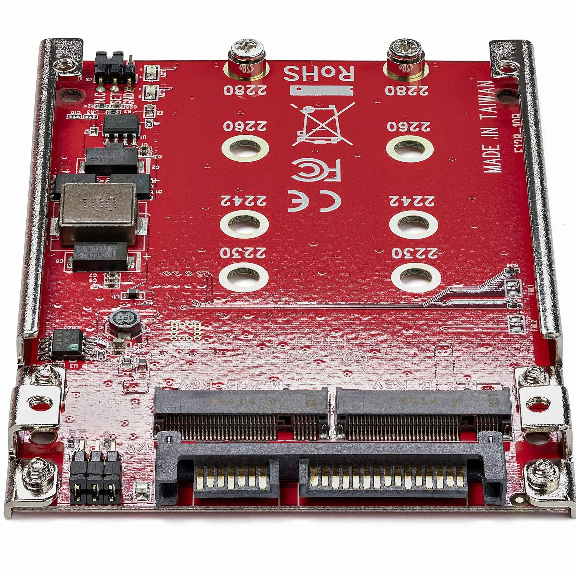 StarTech.com Dual-Slot M.2 Drive to SATA, adapter dyskowy 6.3 cm (2,5") RAID