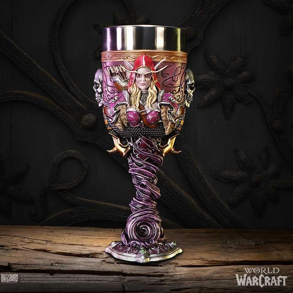 Nemesis Now World of Warcraft Sylvanas Kielich 19,5 cm Banshee Queen Oficjalnie Licencjonowane WoW Merchandise Okulary kolekcjonerskie