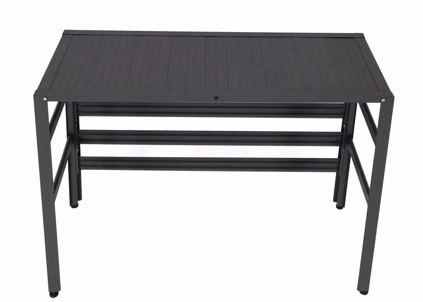 Mendler Aluminiowa osłona do klimatyzacji/pompy ciepła HWC-K59, osłona kratka ochronna, regał na rośliny, metal, 73 x 90 x 38 cm, kolor szary