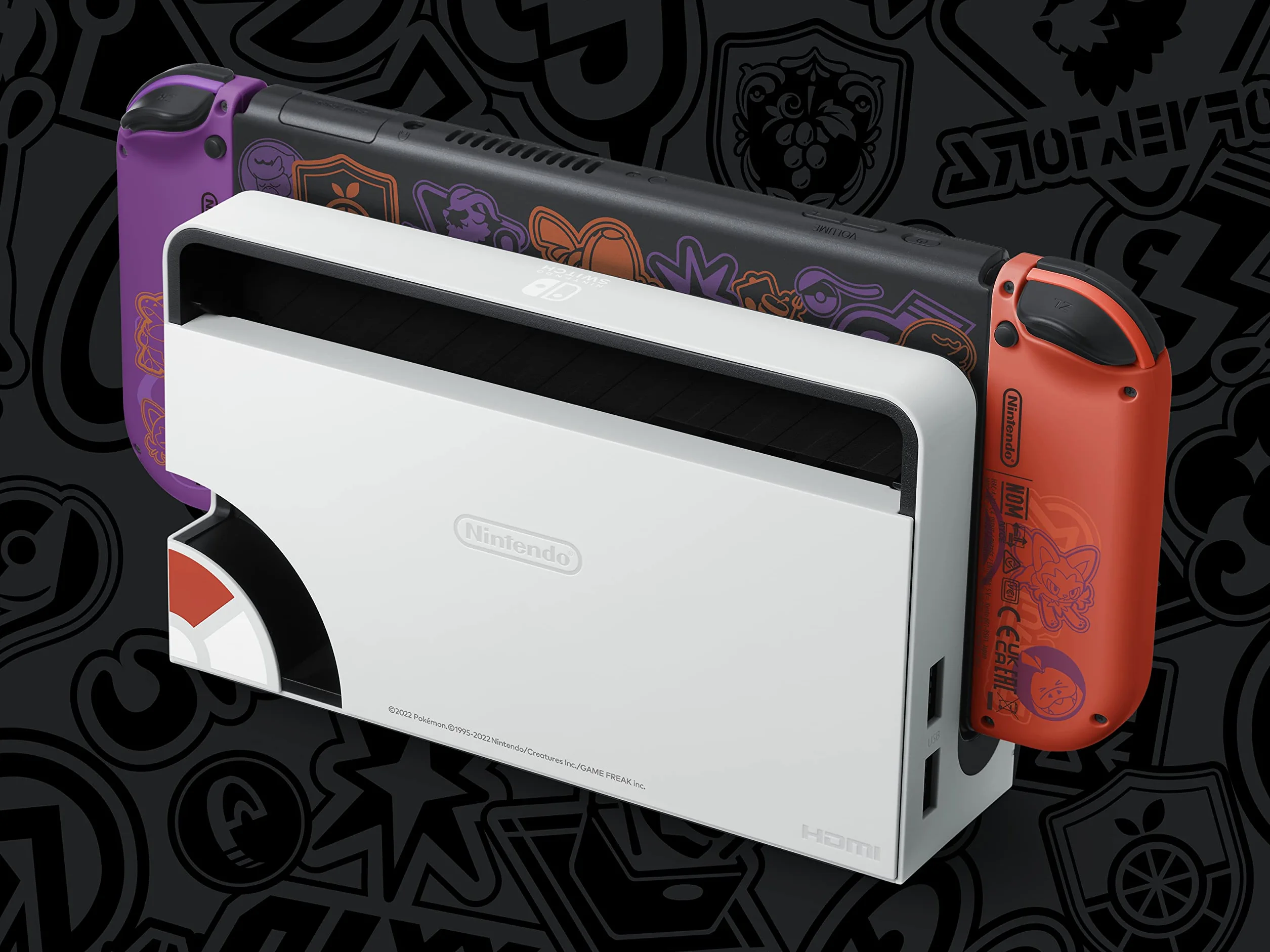 Nintendo Switch OLED Pokemon Scarlet & Violet Konsola Wielokolorowy 9.8 x 20.8 x 25.7 cm