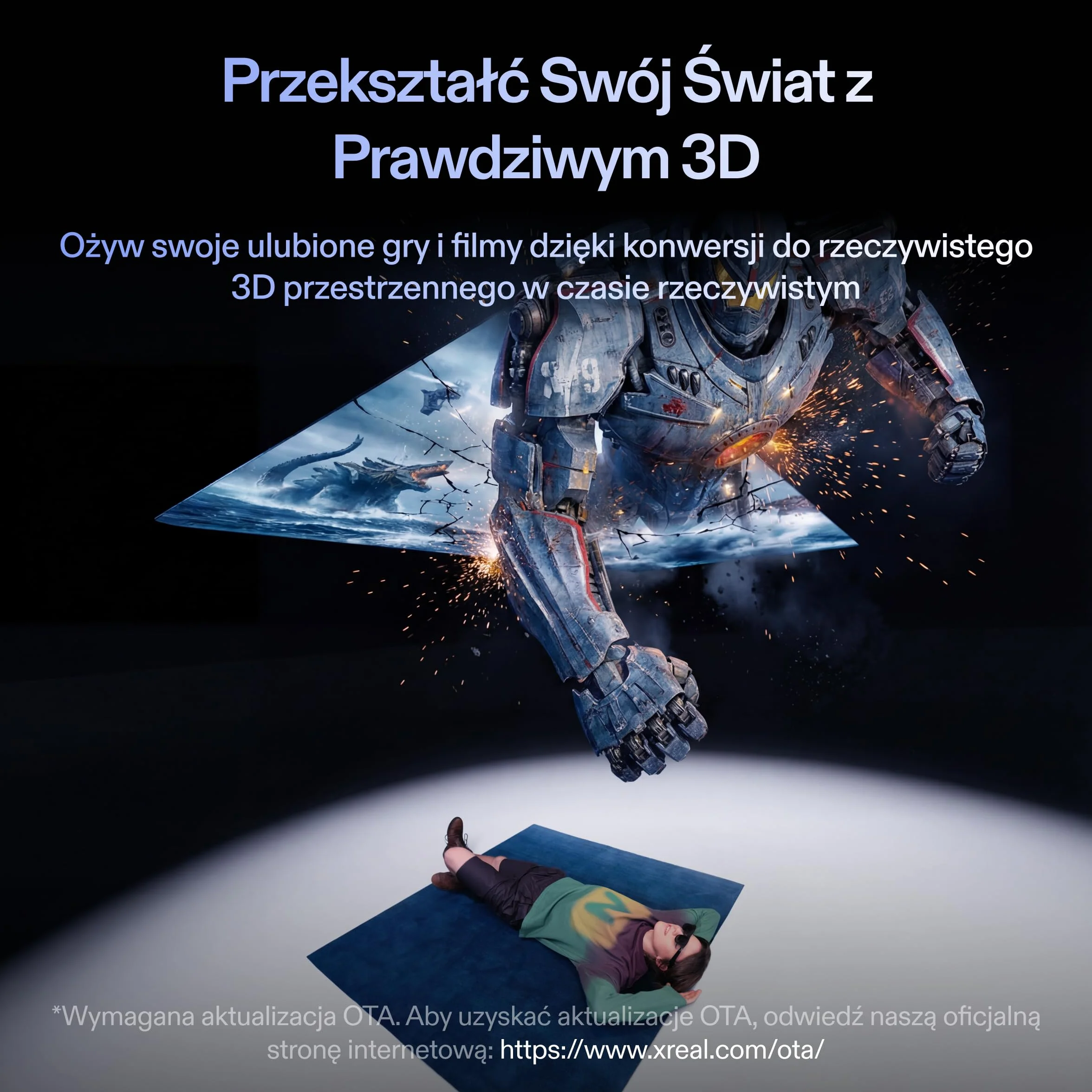 XREAL One Pro AR Okulary z Chipem X1,REAL 3D, Natywny 3DoF Okularów XR, Optyka X-Prism, 57°FOV, Wyświetlacz HD171" 120Hz, Sound Bose, iPhone 17/16/15,SteamDeck ROG MacPC Android iOS, L(IPD66–75mm)