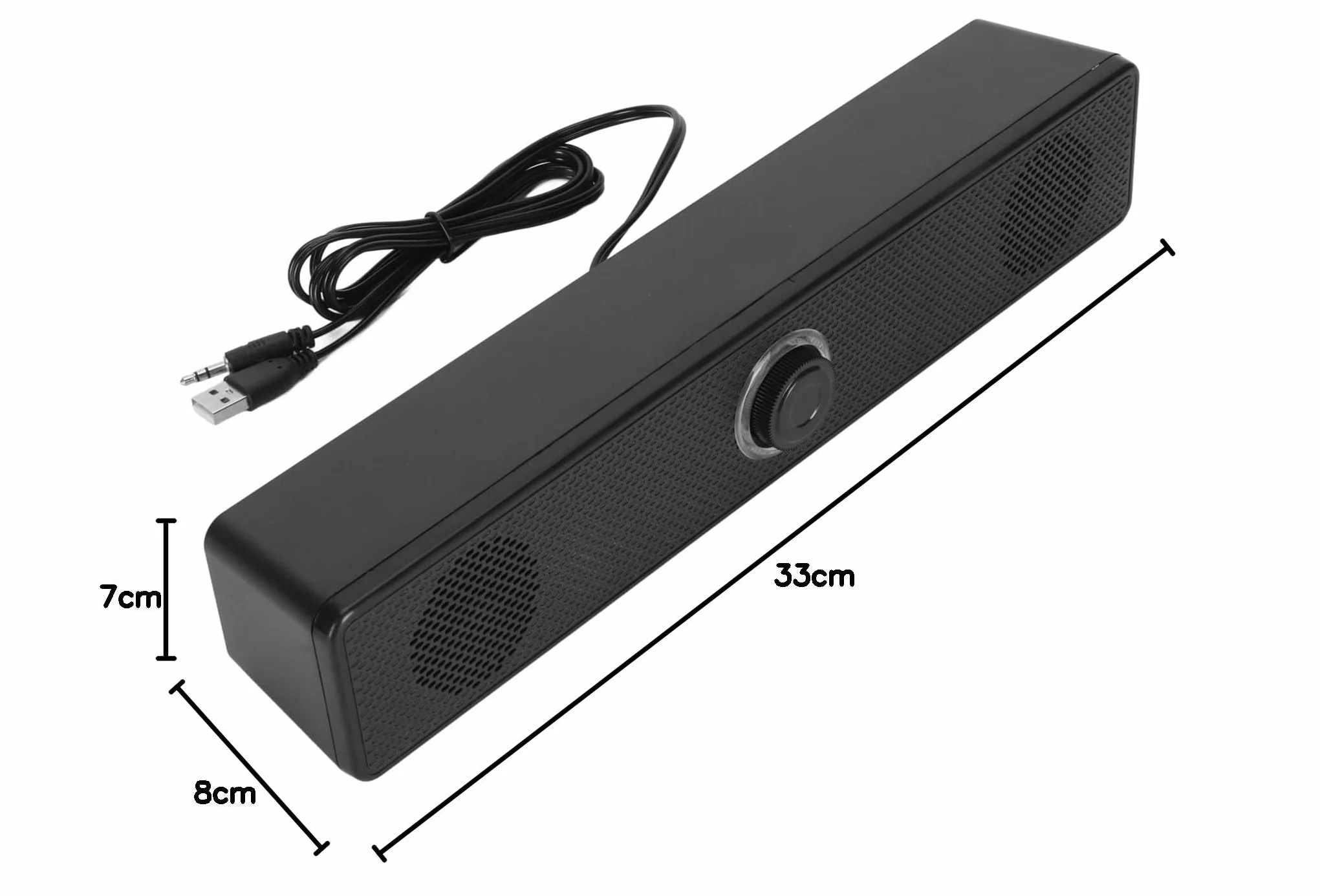 Yosoo Health Gear Głośniki Komputerowe na Komputer Stacjonarny, Stereo Dźwiękowy Zasilany USB Wired HiFi Clear Sound Volume Knob Mini Głośniki na PC Laptop Tablet