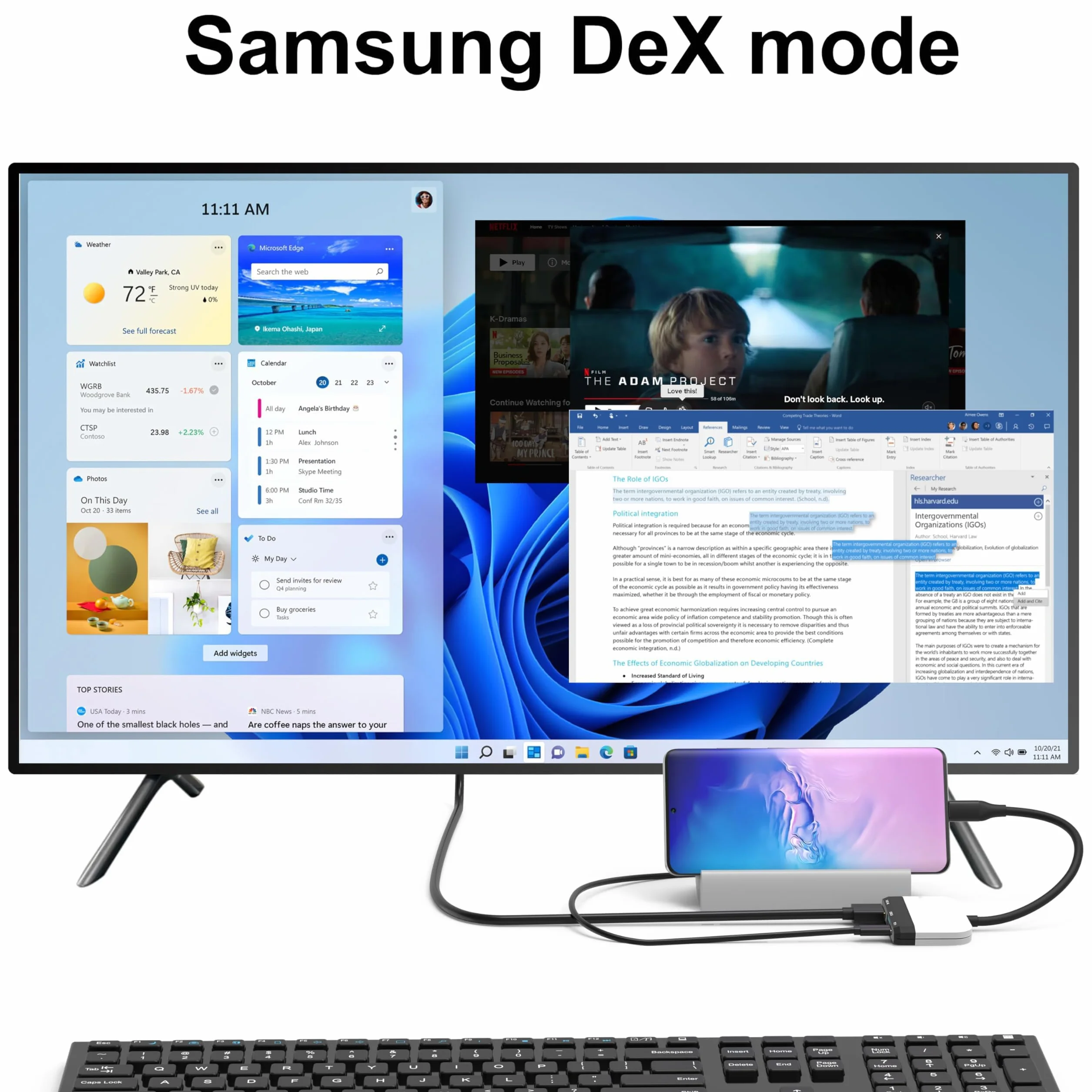 Przełącznik Dock do Nintendo Switch/OLED, 3 w 1 adapter TV, HDMI 4K, USB 3.0, ładowanie typu C 100 W PD, przenośna mini stacja dokująca, platformy Steam, laptopa