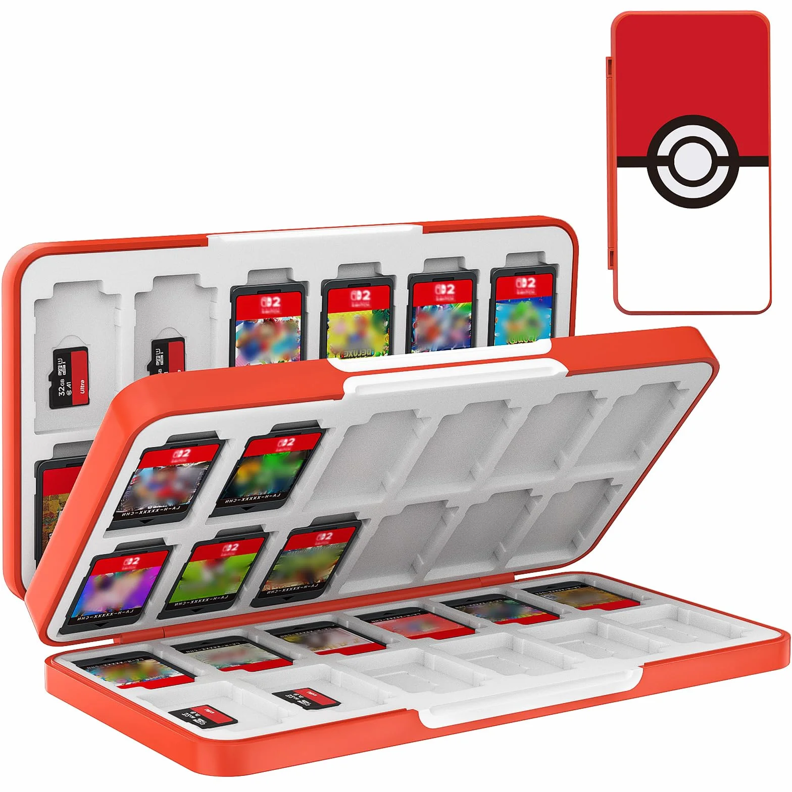 TiMOVO Game Card Case for Nintendo Switch 2/Switch OLED/lite, 48+24 Slots Storage Holder