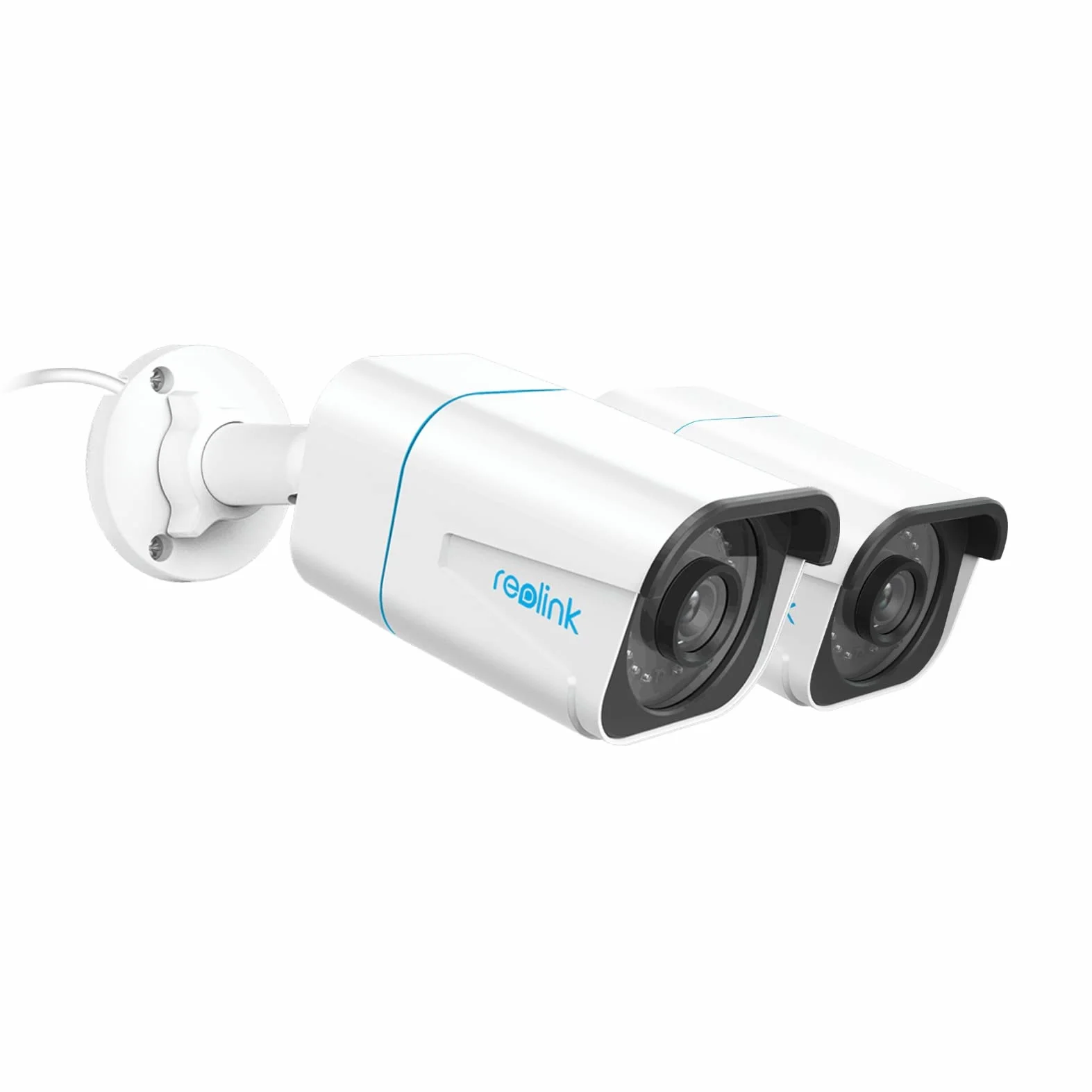 Reolink 4K Inteligentna Kamera Monitoringu PoE z Detekcją Ludzi/Pojazdów, Zewnętrzna Kamera CCTV IP z Inteligentnymi Alertami o Ruchu, Nagrywaniem Audio, Slotem Karty microSD, 810A 2 paczki