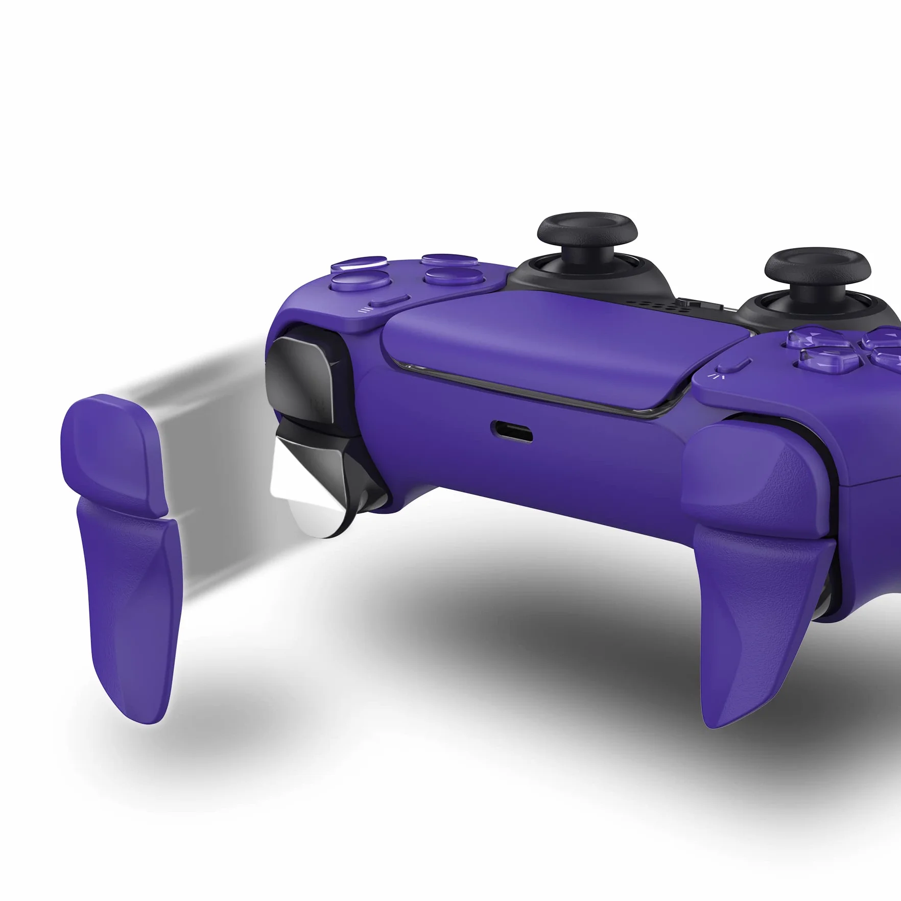 PlayVital BLADE 2 par Przycisk Wyzwalacza do ps5 Kontrolera,Przedłużacze Zderzaka do PS Portal,Przycisków Naramiennych Wyzwalaczy Przedłużających do ps5 Joystick Akcesoria-Galaktyczna Purpura