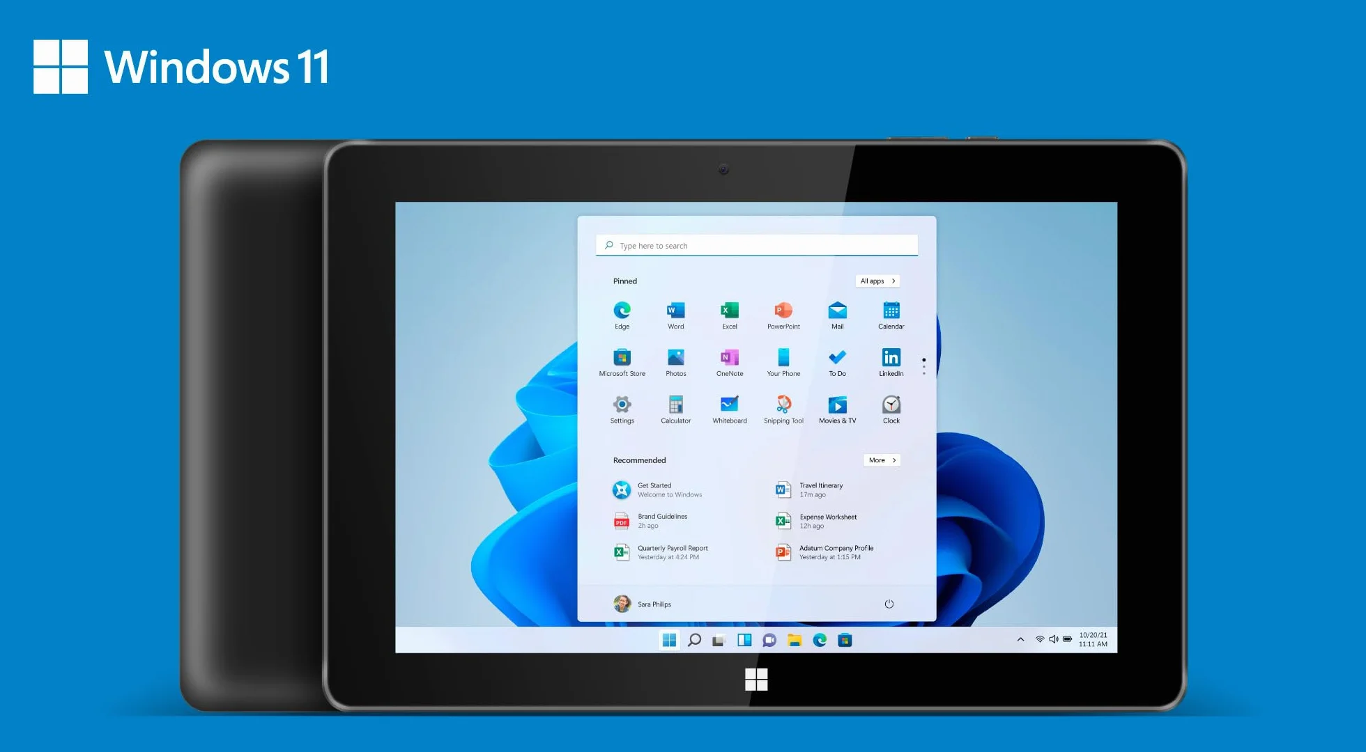 Krüger&Matz Tablet 2in1 EDGE 1089 Przekątna 10,1" USB3.0 HDMI 8/256 GB Windows 11 Pro KM1089S.1