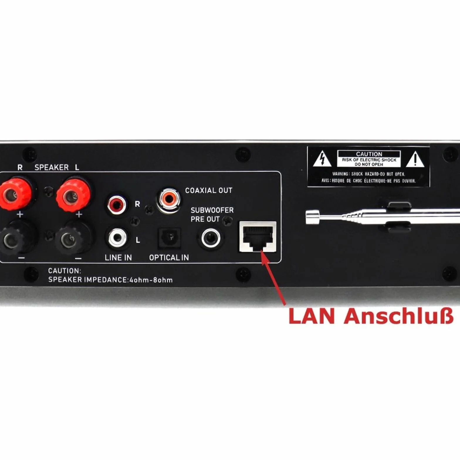 Soundmaster ICD4350SW HiFi zestaw stereo Audio System radio internetowe WLAN 2,4/5GHz LAN podłączenie DAB+ odtwarzacz CD USB MP3 sterowanie za pomocą aplikacji RCA wejście optyczne TV
