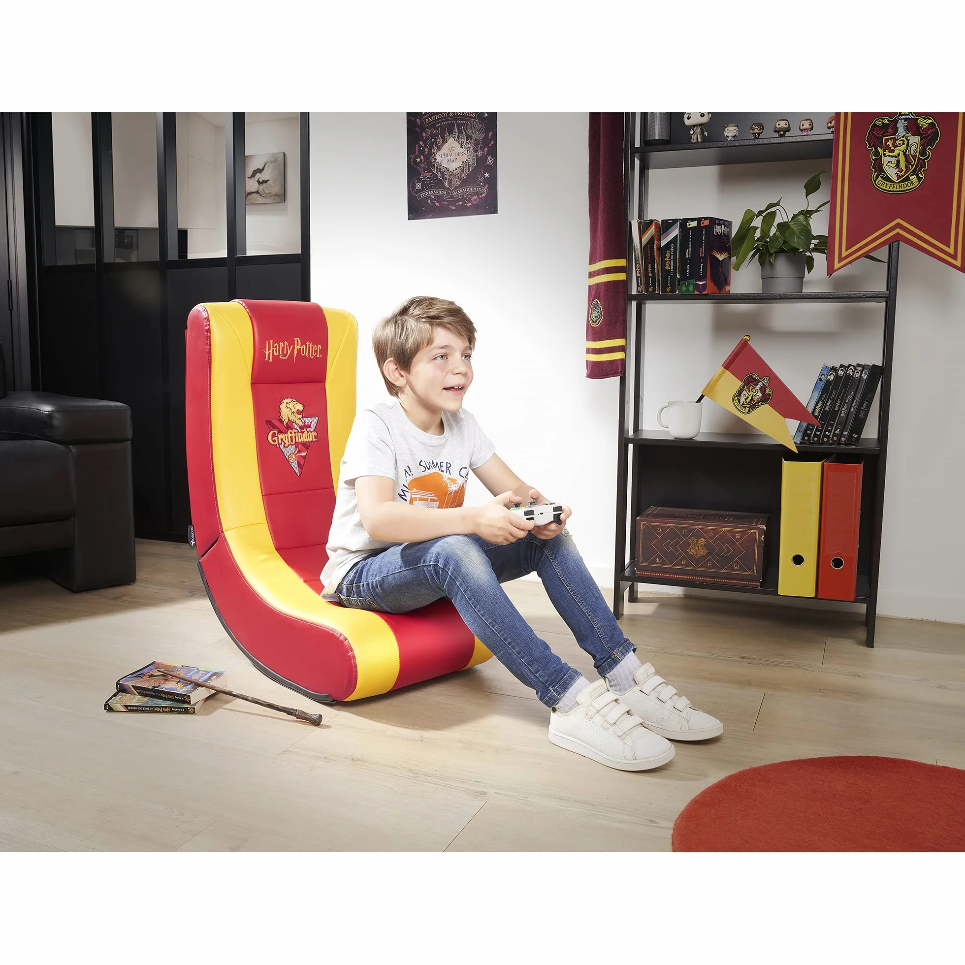 Harry Potter – Rock'n'seat junior gamer chair – krzesło do gier dla dzieci/młodzieży, oficjalna licencja