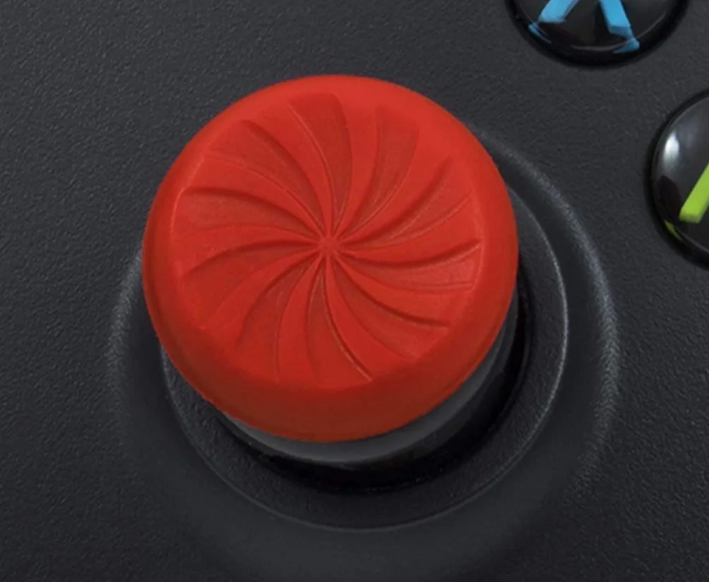 KontrolFreek FPS Freek Inferno do kontrolerów Xbox One i Xbox Series X | Performance Thumbsticks | 2 drążki wklęsłe wysokie | Czerwone