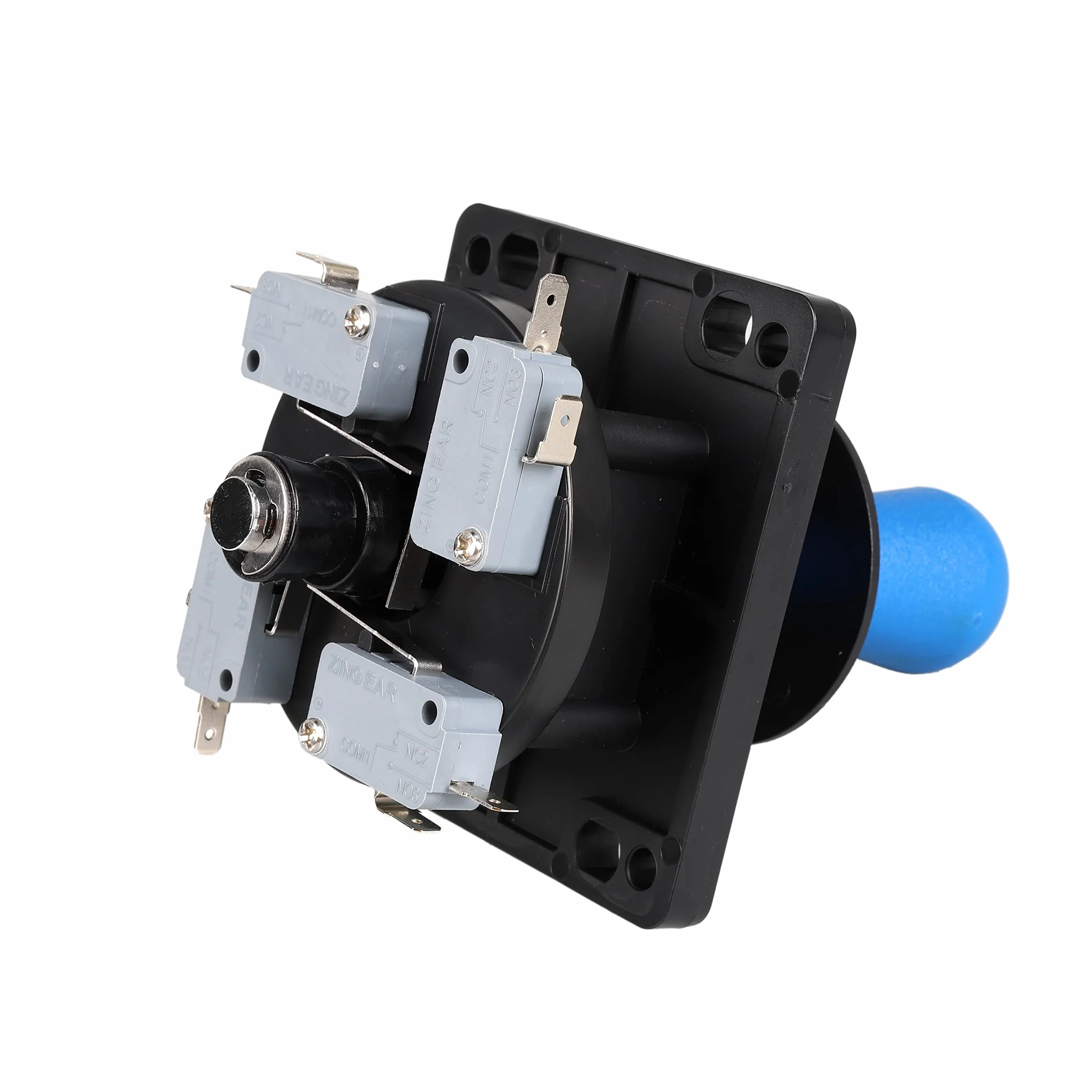 EG STARTS American Style Arcade Competition 2-pinowy joystick nietoperz przełączany z 8 sposobów obsługi, eliptyczny uchwyt, precyzyjny 8-drożny zacisk 4,8 mm (niebieski)