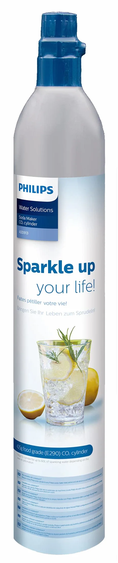 Philips ADD913/10 urządzenie do przygotowywania wody gazowanej cylinder CO2 60 l stal nierdzewna