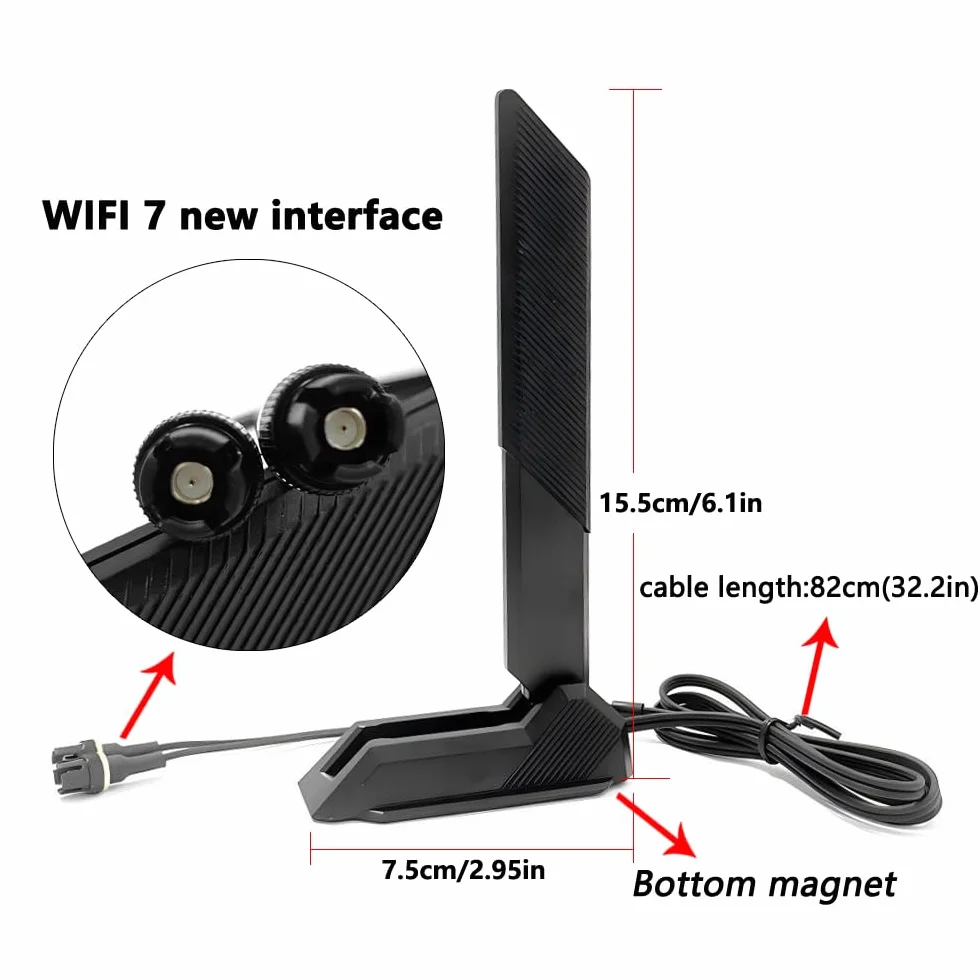 ZAHARA WiFi 6E/7 karta WiFi antena WiFi do komputera dla ASUS B840 B840M B850 B850M B860 B860M X870 X870E Z790 Z890 TUF Gaming Prime B840MA Prime B850MA Prime B860MA Prime B860MA Prime B860MA