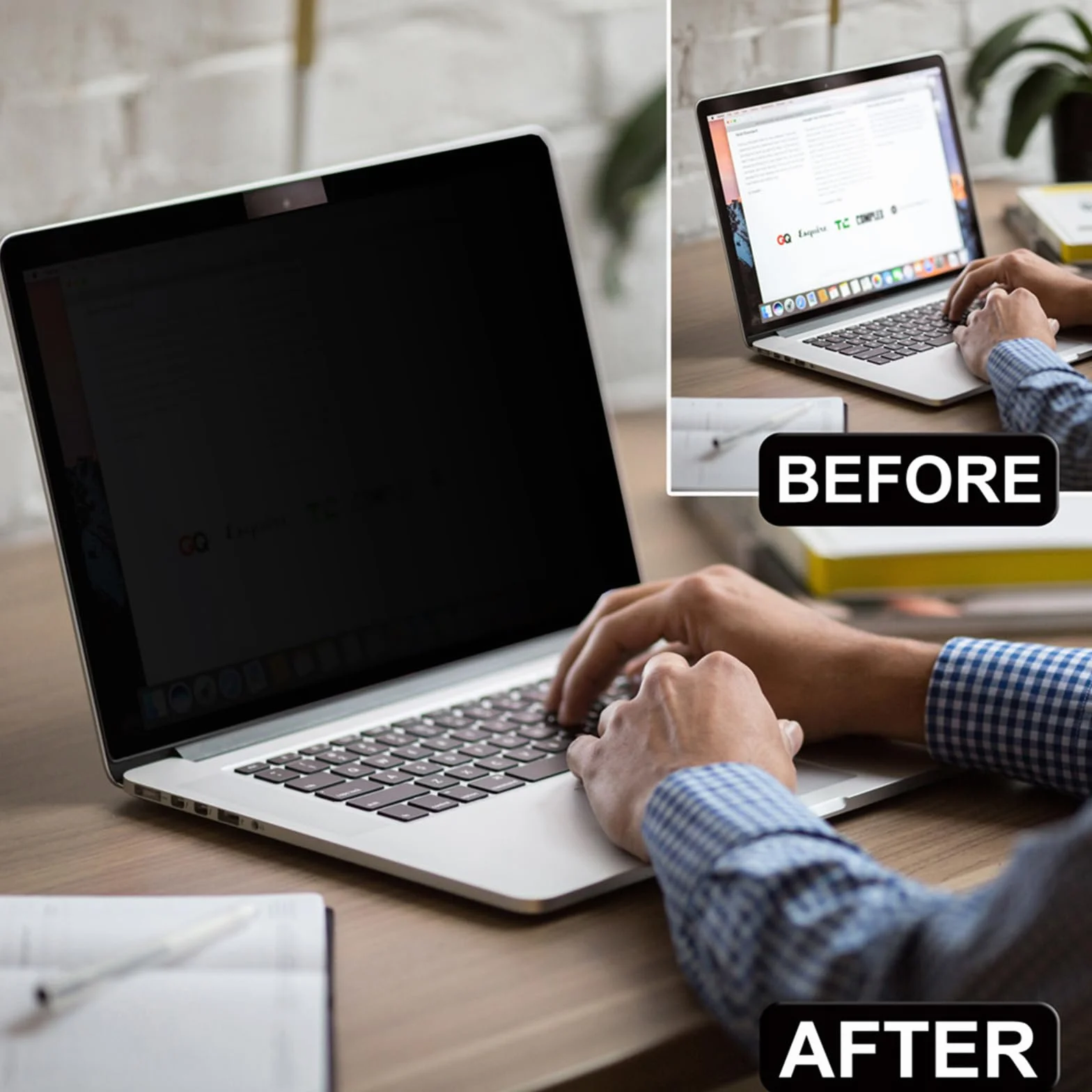 Magnetyczny filtr prywatyzujący do MacBook Pro 13 cali, folia prywatyzująca, Anti-Blue Light Privacy, zdejmowany, niebieskie światło do Mac Pro 13" (2016-2022)