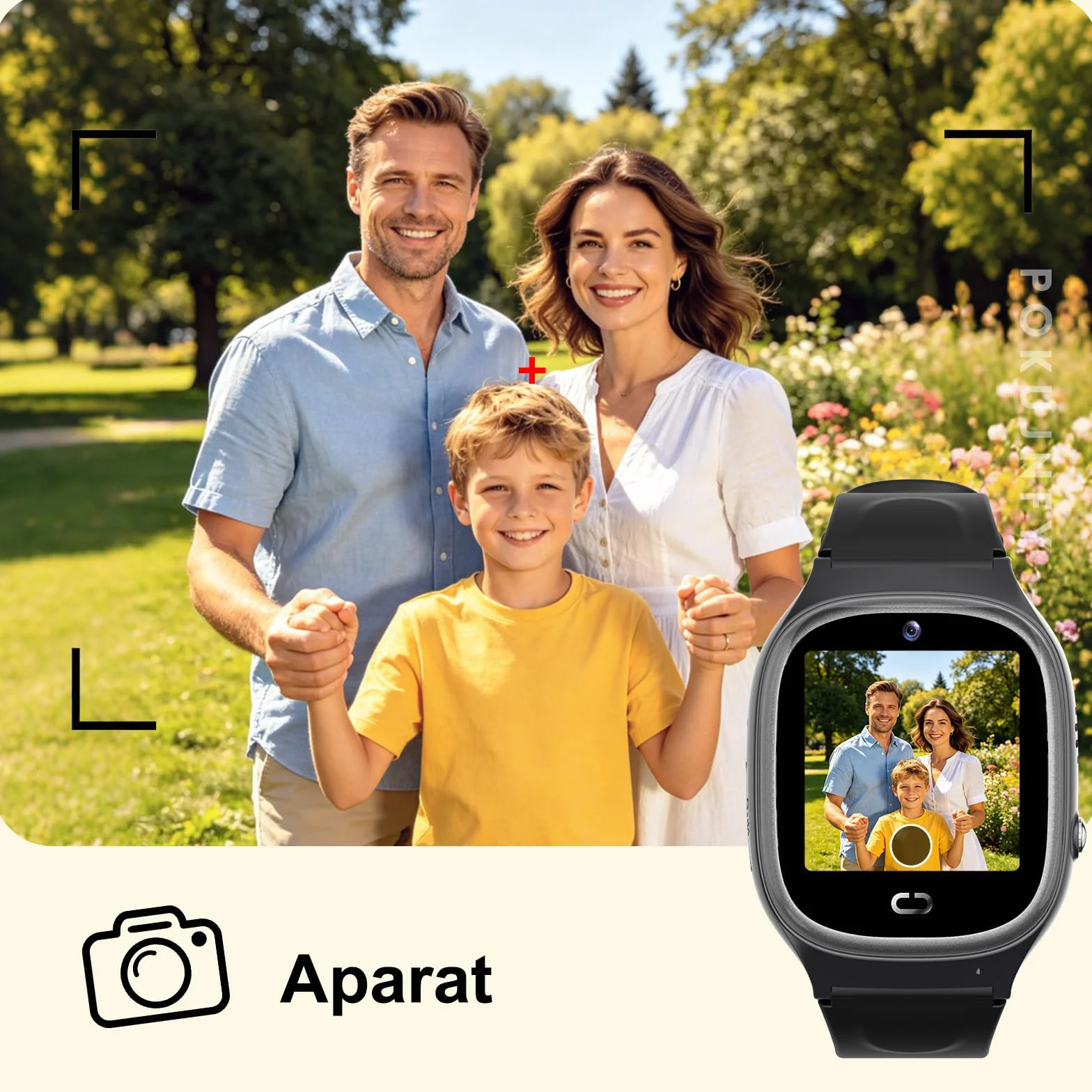 Smartwatch dla Dzieci z GPS Rozmowy Telefoniczne Czat Kontakty SOS Gra IP68 Wodoodporny Budzik Tryb Klasowy Zegarki Cyfrowe Smartwatch Dziecięcy Chłopcy Dziewczynki Urodziny Prezenty