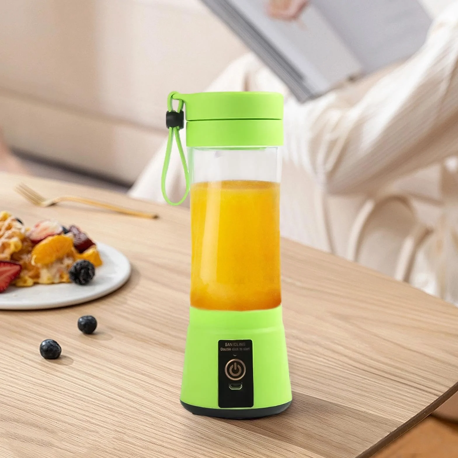 Bezprzewodowa wyciskarka owoców 400 ml blender kubek do sokowirówki