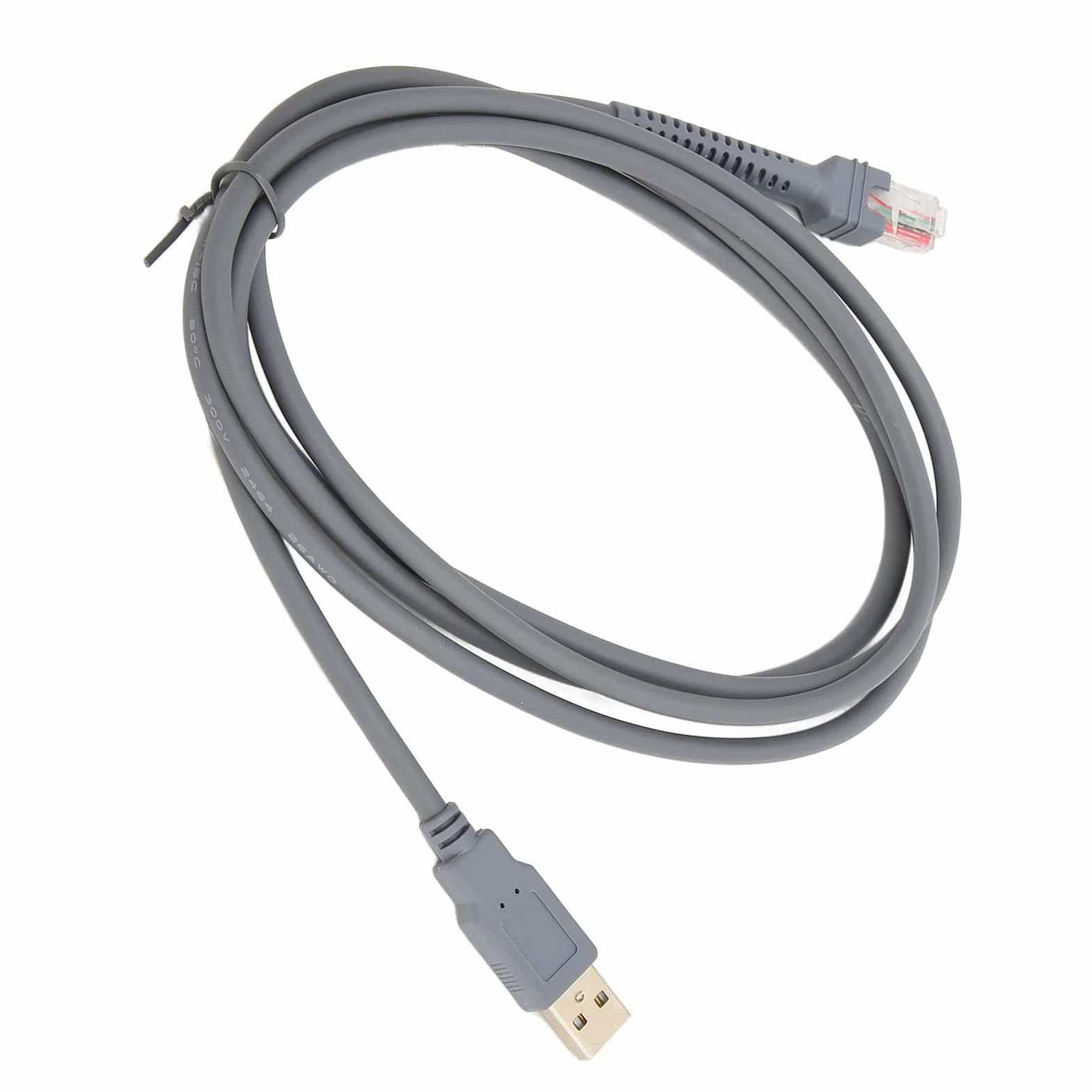 Generic Kabel LS2208 Lekki Kabel do Skanera Kodów Kreskowych Typu Plug and Play 2 Metry do LS1203 DS6707 Wygodny dla Symbol LS2208AP