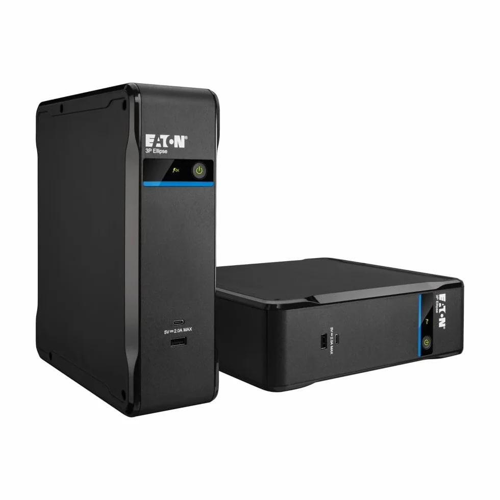 Eaton UPS 3P Ellipse (3P700UF) - zasilacz bezprzerwowy Off-Line - 700 VA/420 W - 4 gniazda FR (3 baterie + tylko przepięcie i 1 przepięcie) - 2 porty ładowania (USB-A i USB-C) - interfejs USB - cichy