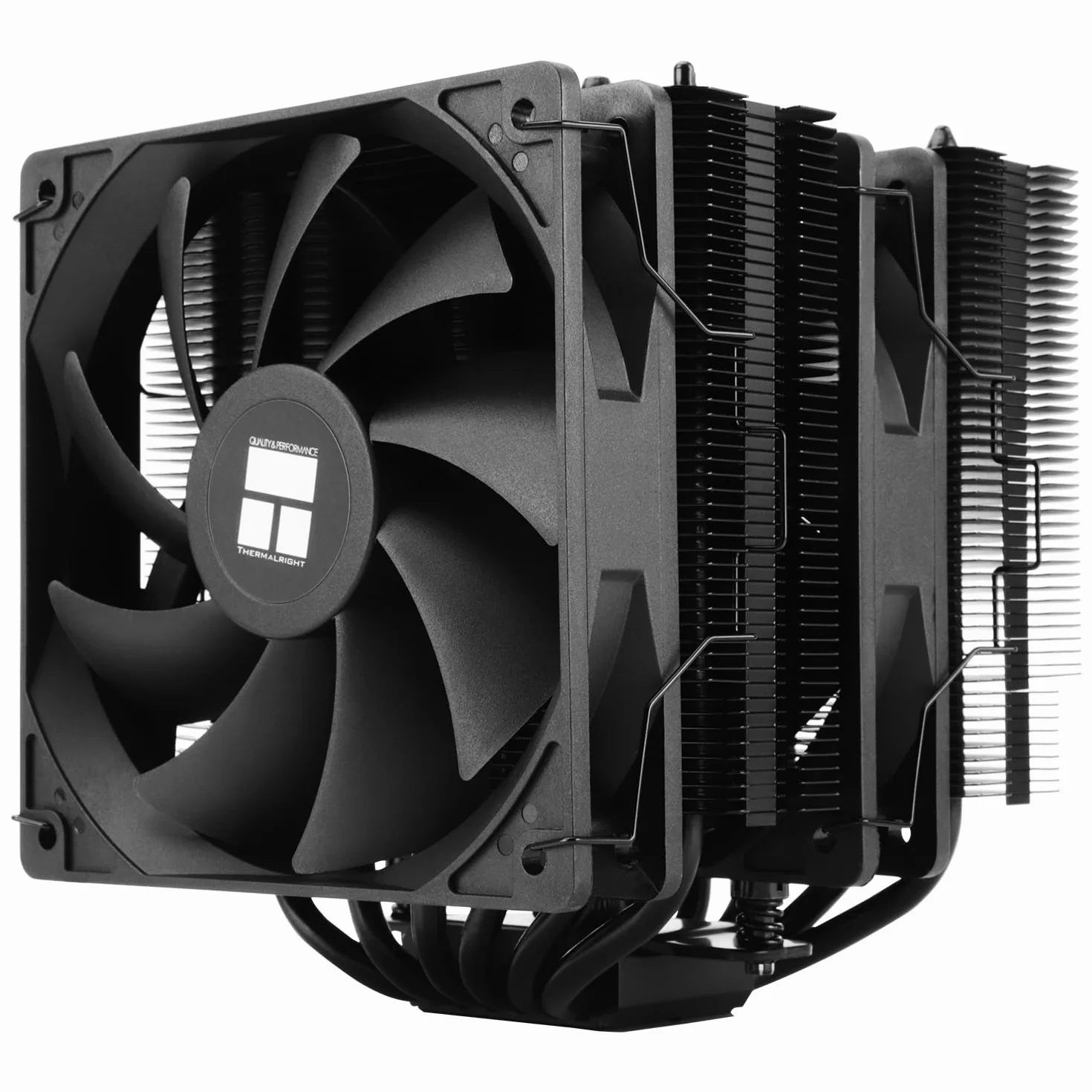 Thermalright TR Peerless Assassin 120 SE Black Chłodnica CPU, 6 Heatpipes AGHP, dwa wentylatory PWM 120 mm, prędkość 1550 obr./min, do AM4/AM5 i Intel 1700/1851, chłodzenie procesora komputerowego