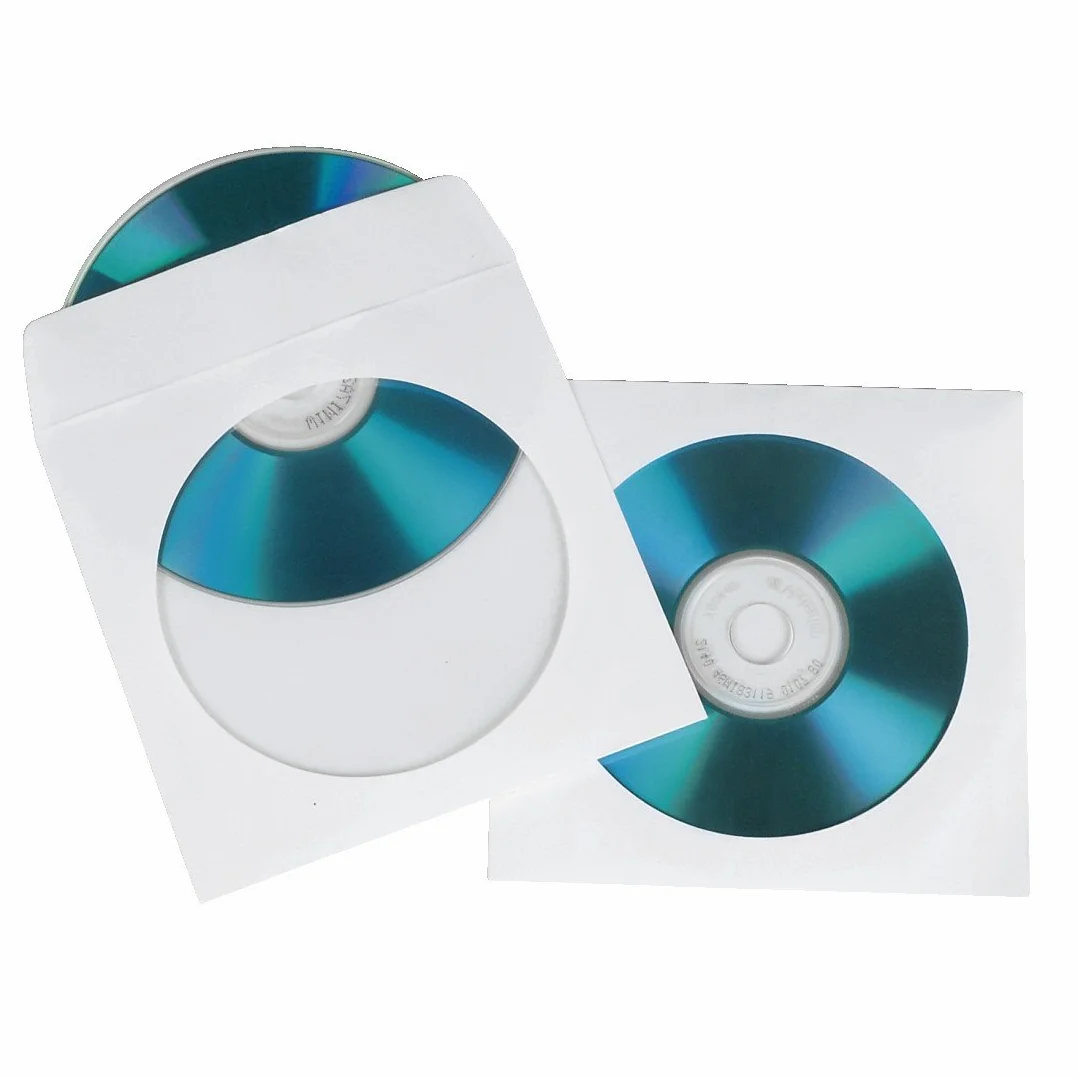 Hama Papierowe opakowanie na płytę CD (25x25x0,1 cm, 25 sztuk) białe