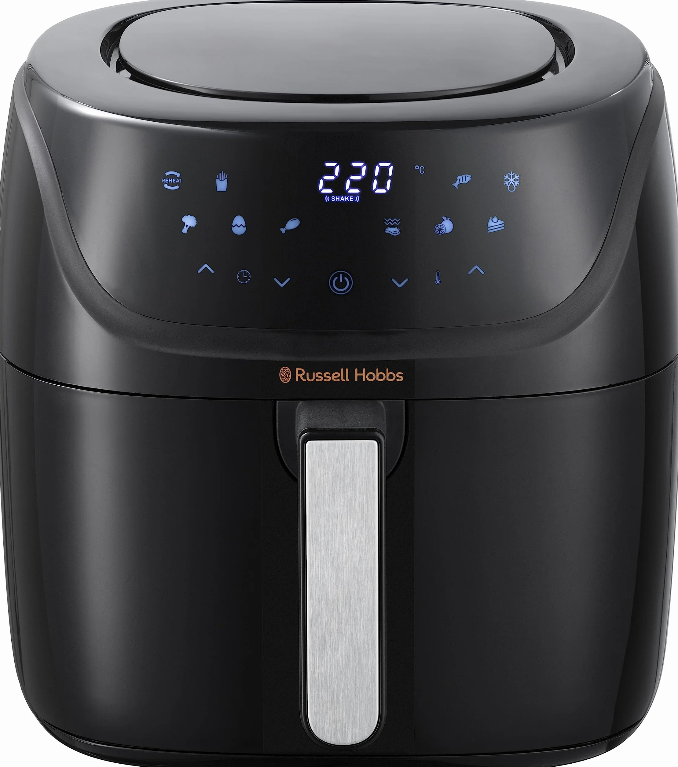 Russell Hobbs Frytkownica beztłuszczowa XXL 8L [7 funkcji gotowania, 10 programów] Rapid Air (można myć w zmywarce, max. 220°C, frytkownica bez oleju, grill, pieczenie, smażenie) SatisFry 27170-56