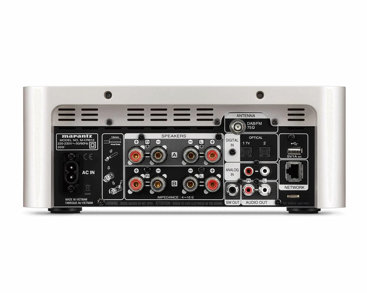 Marantz Odbiornik sieciowy Silgold (Cr 612) Odtwarzacz CD/Sieci/Wi-Fi/BT/DAB