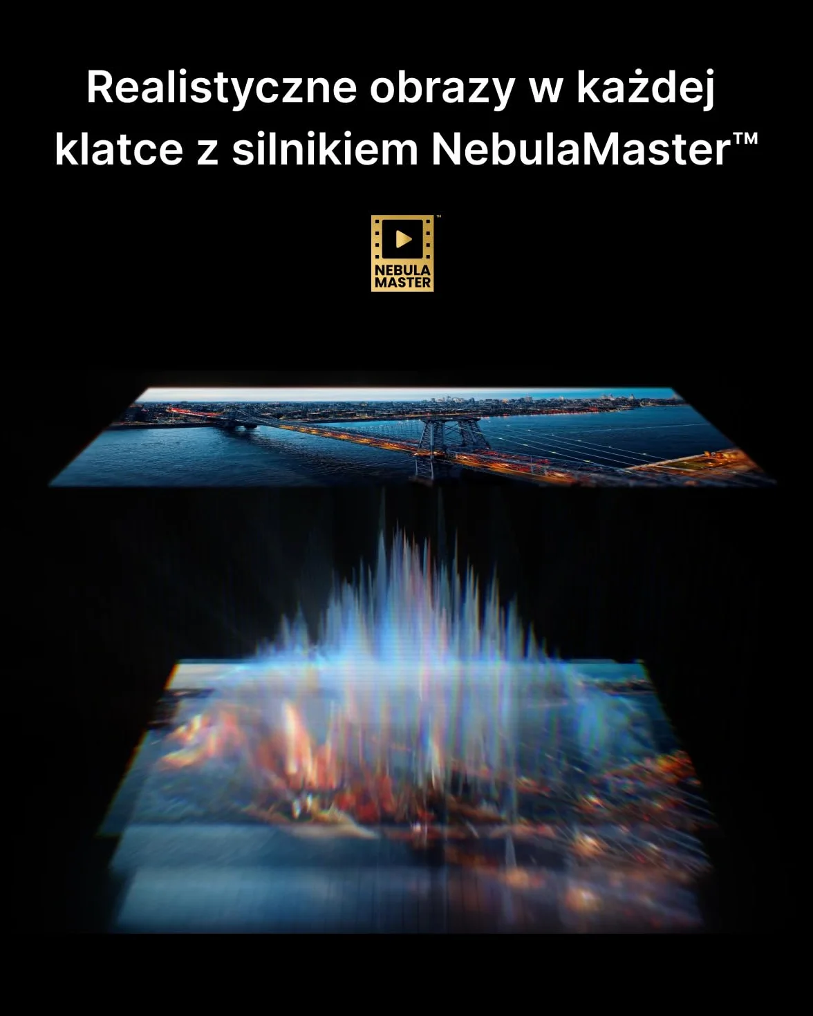 Inteligentny projektor NEBULA Cosmos 4K SE, projektor 4K o wysokiej jasności z Dolby Vision, ogromny ekran 200 cali, jasność 1800 ANSI lumenów, HybridBeam (laser + LED), poprawiona jakość obrazu